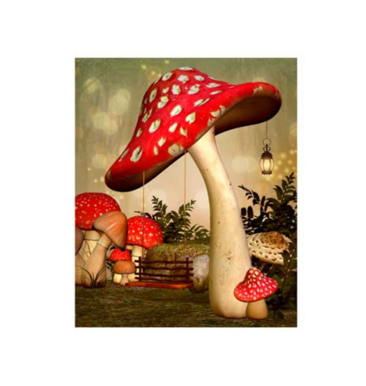 ATHENA CREATIONS - Ευχετήρια Κάρτα Χωρίς Μήνυμα Mushroom
