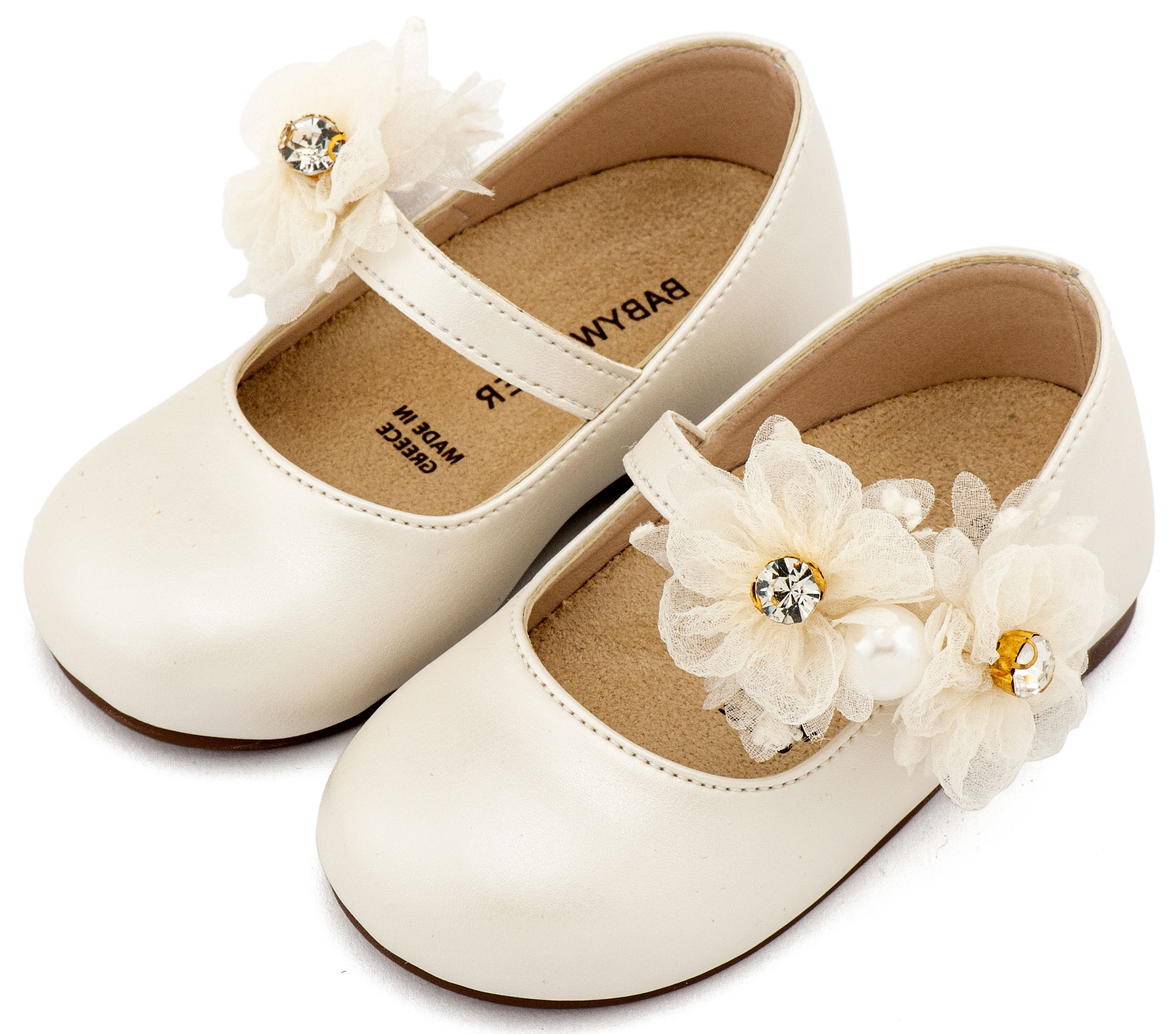 BABYWALKER - Γοβάκι Μονή Μπαρέτα με Διακοσμητικό Οργάντζας 