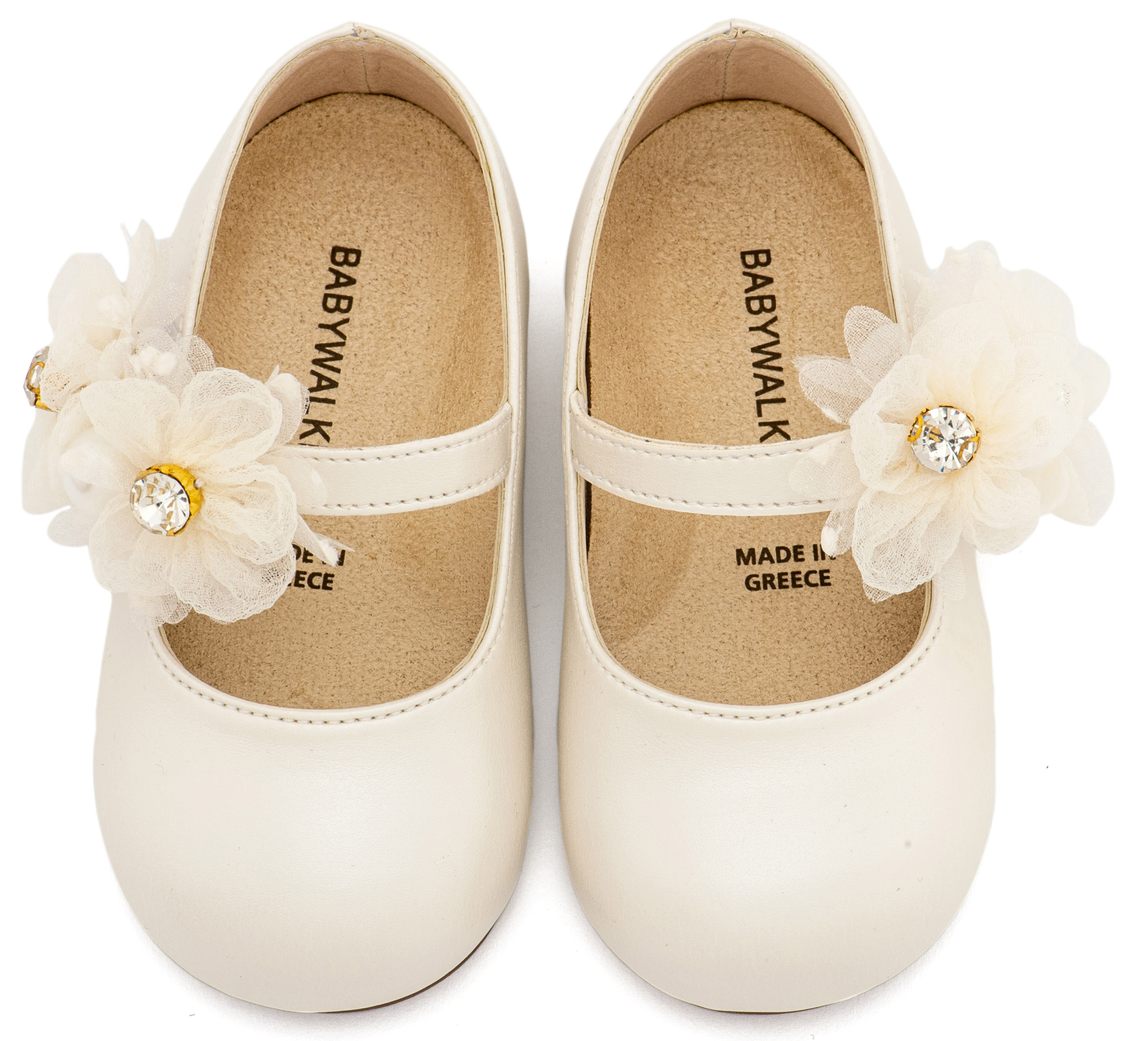 BABYWALKER - Γοβάκι Μονή Μπαρέτα με Διακοσμητικό Οργάντζας 