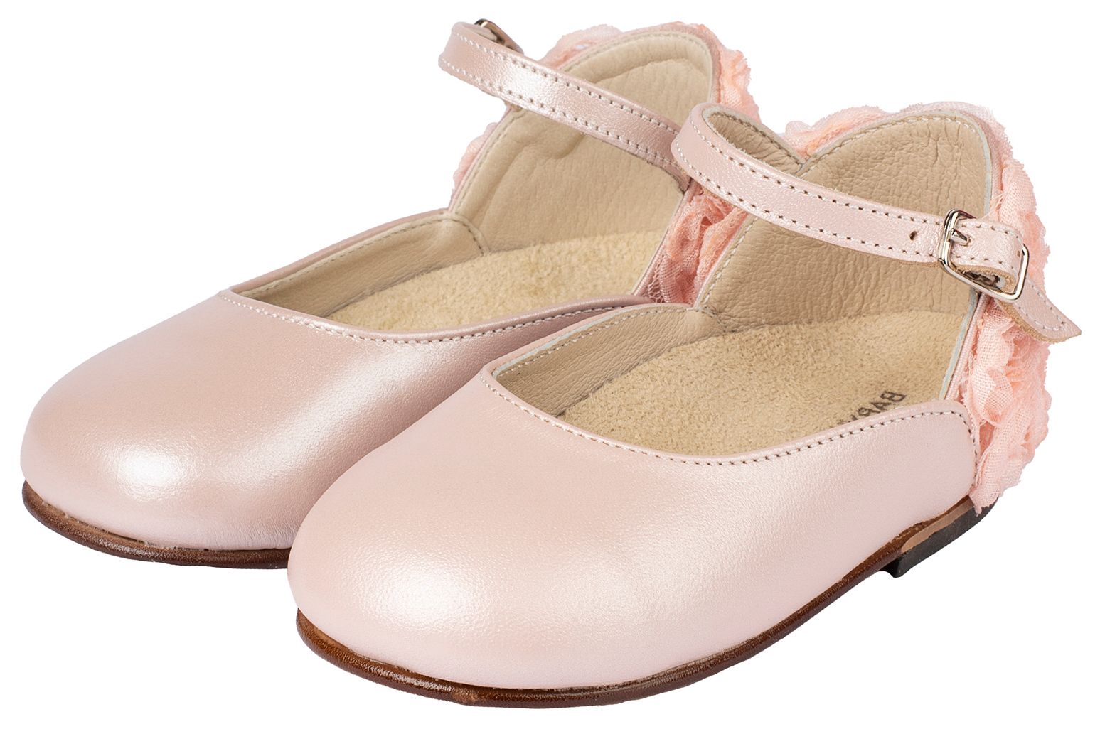 BABYWALKER - Γαλλικό Γοβάκι με Διακοσμημένη Φτέρνα από Λουλούδια 