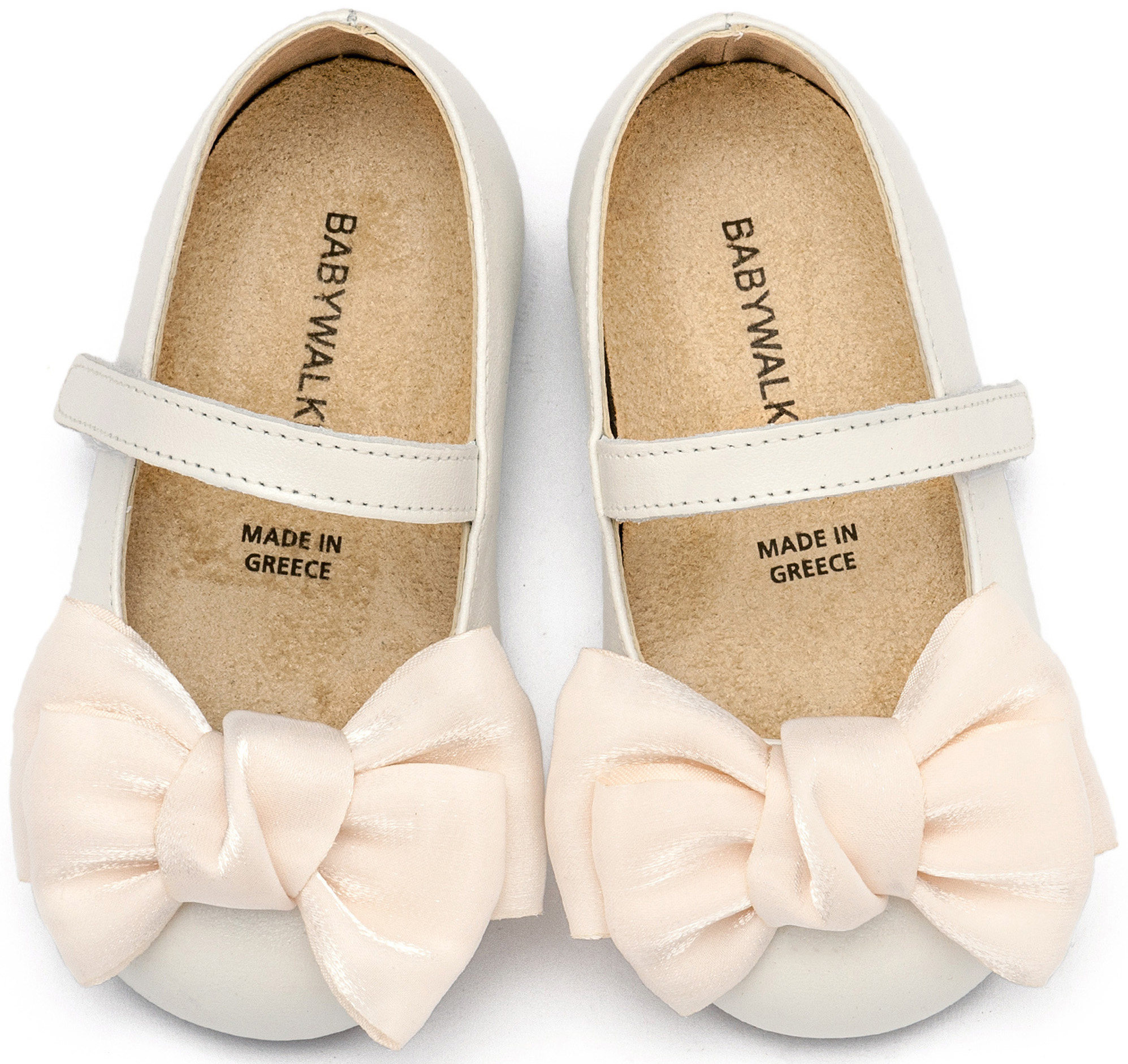 BABYWALKER - Γοβάκι Μονή Μπαρέτα Χρατς με Φιόγκο Οργάντζας