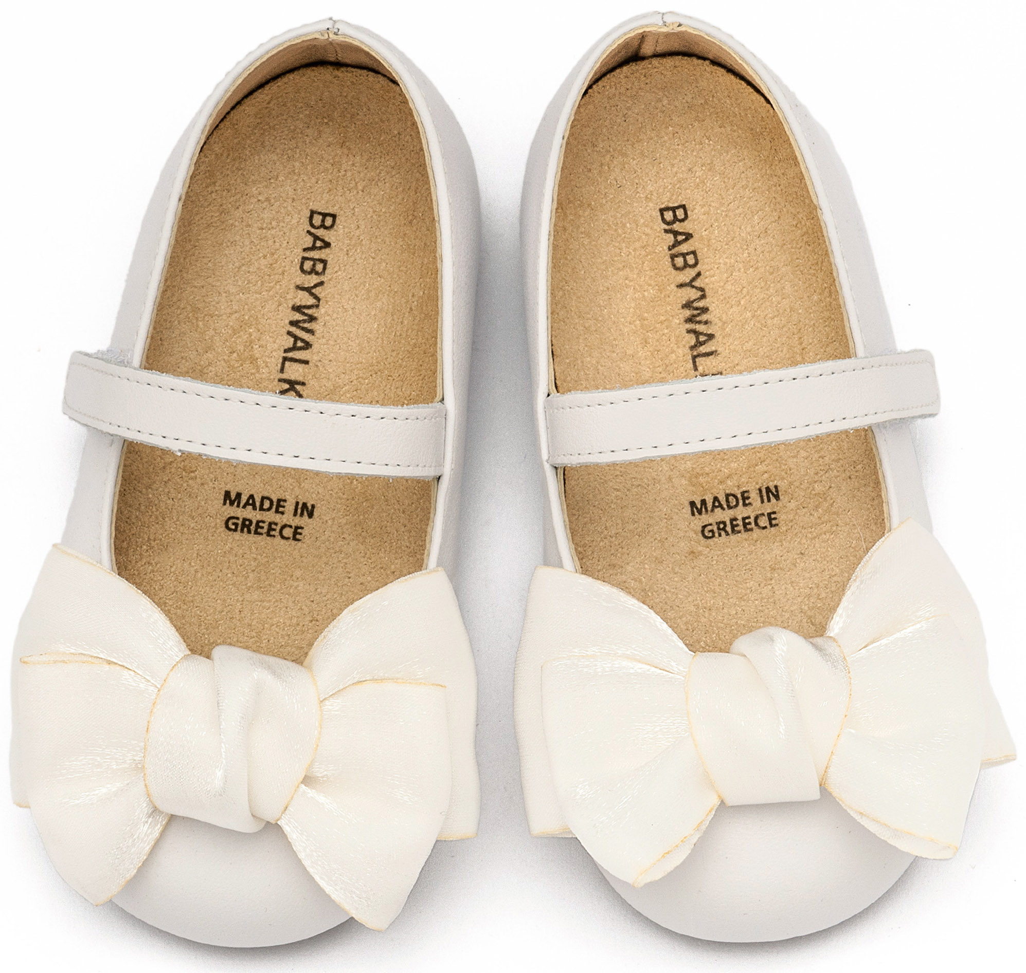 BABYWALKER - Γοβάκι Μονή Μπαρέτα Χρατς με Φιόγκο Οργάντζας