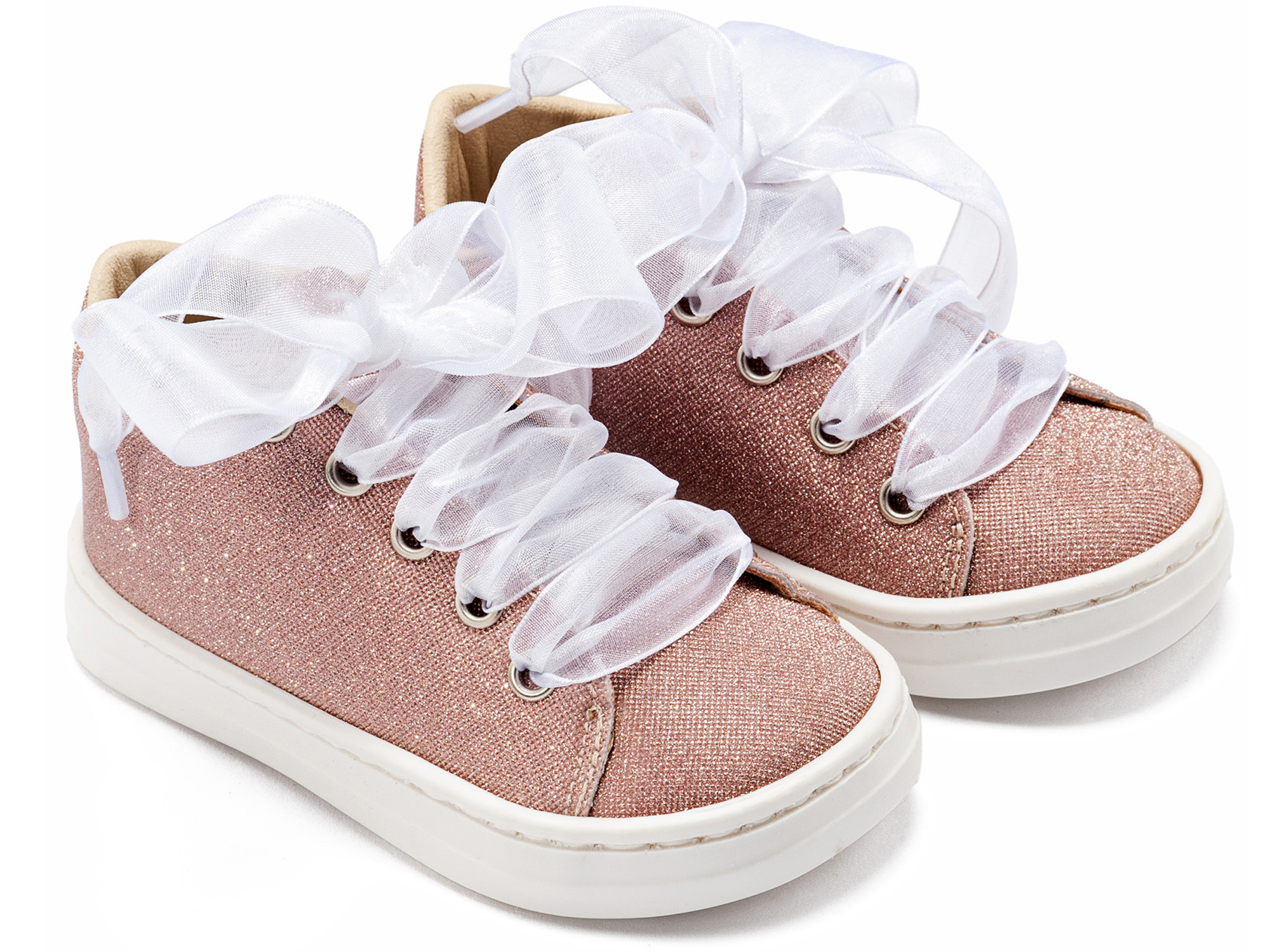 Sneaker από Ύφασμα και Δέσιμο Κορδέλα 