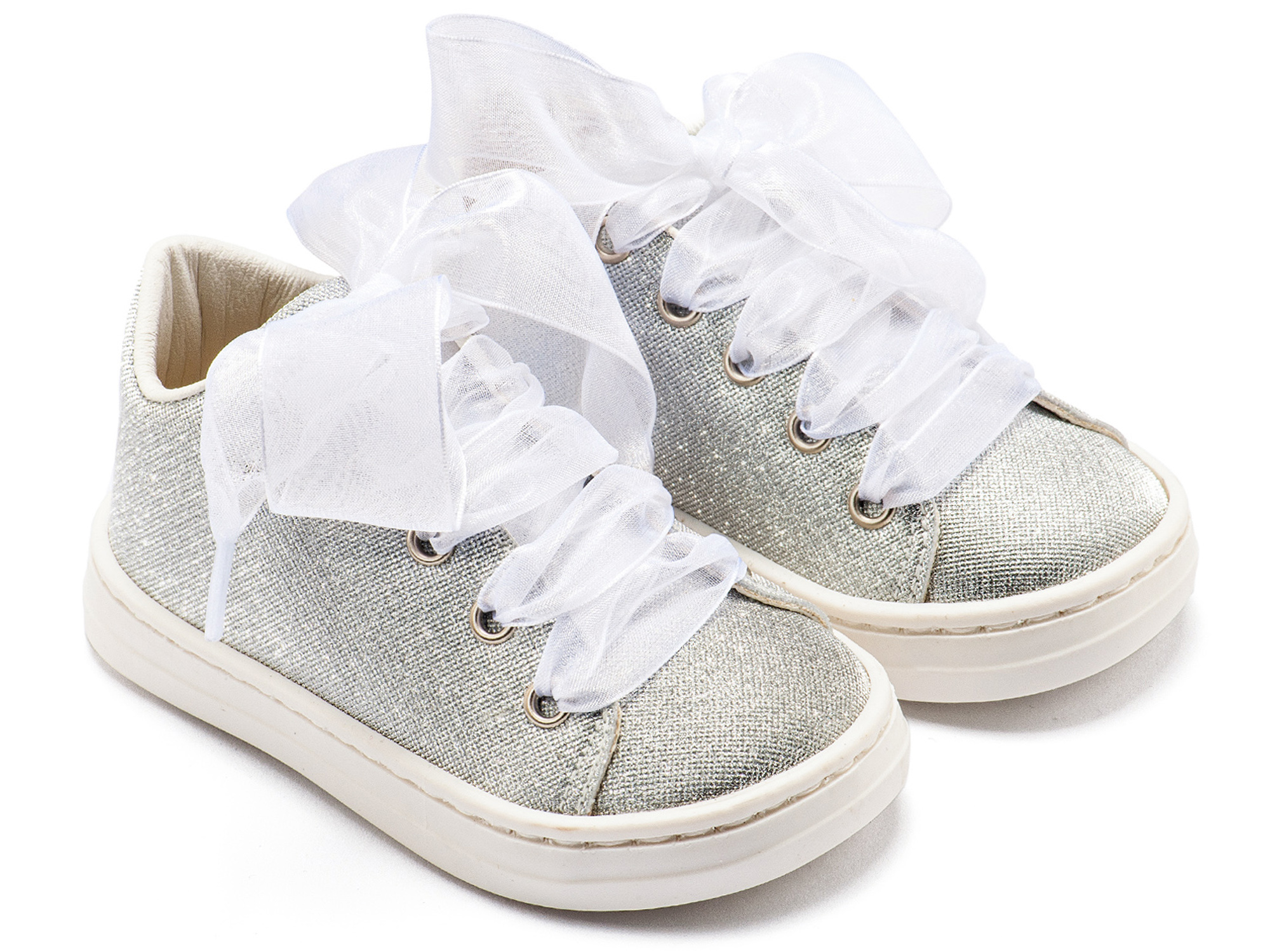 Sneaker από Ύφασμα και Δέσιμο Κορδέλα 