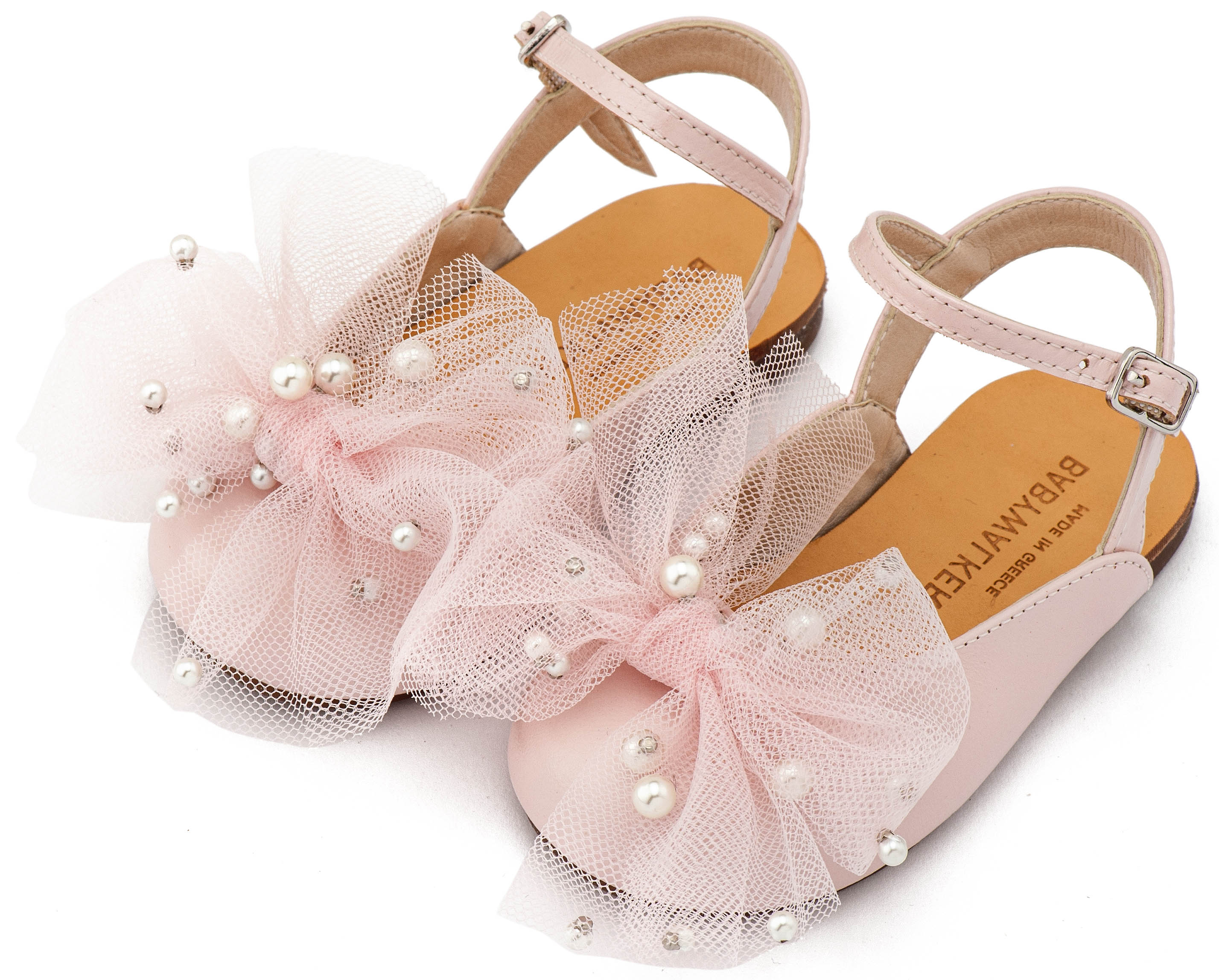 BABYWALKER - Γαλλικό Σαμπό με Φιόγκο και Πέρλες 