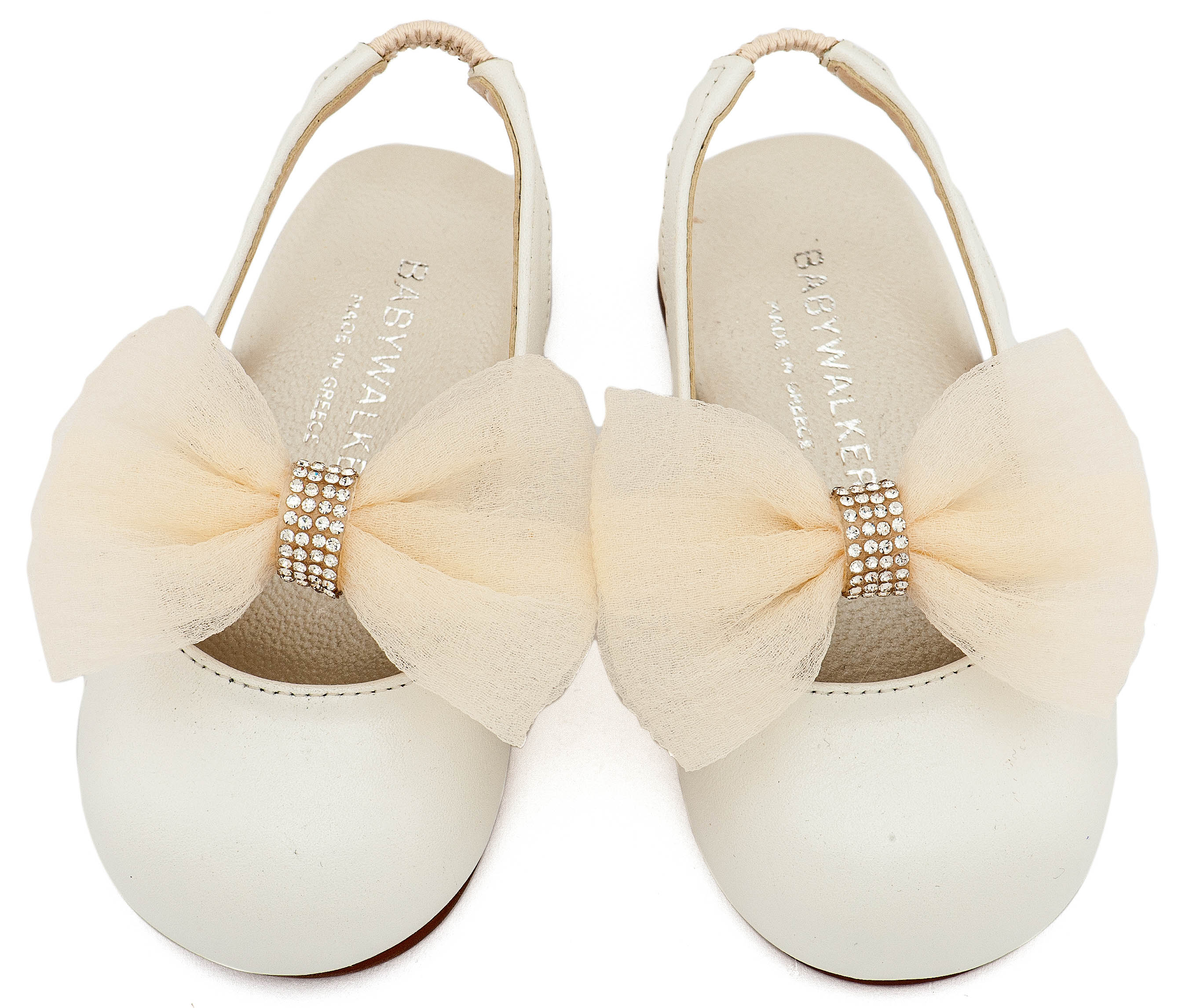 BABYWALKER - Γαλλικό Σαμπό με Φιόγκο Οργάντζας και Στρας 