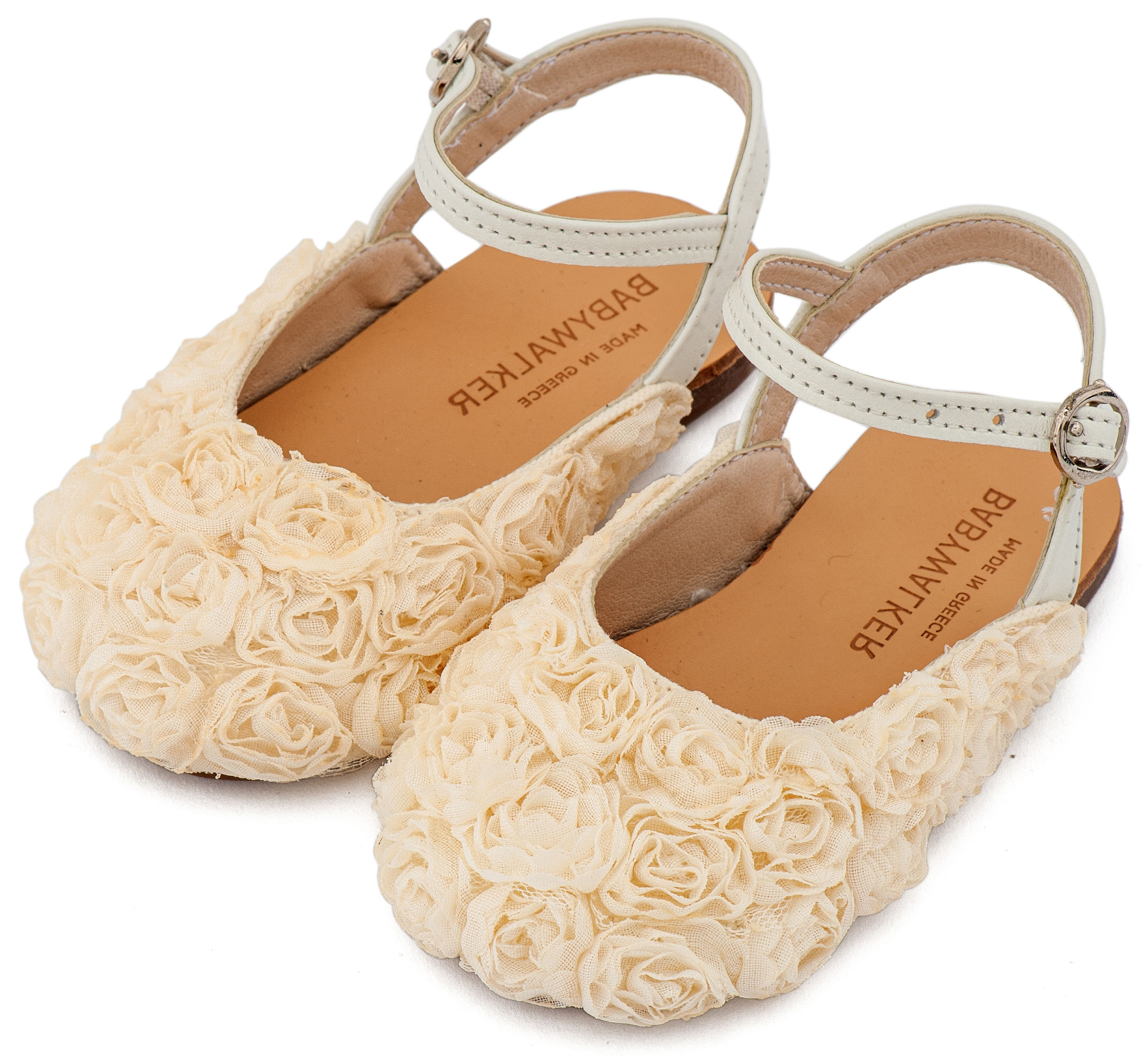 BABYWALKER - Γαλλικό Σαμπό με Chiffon Λουλούδια 