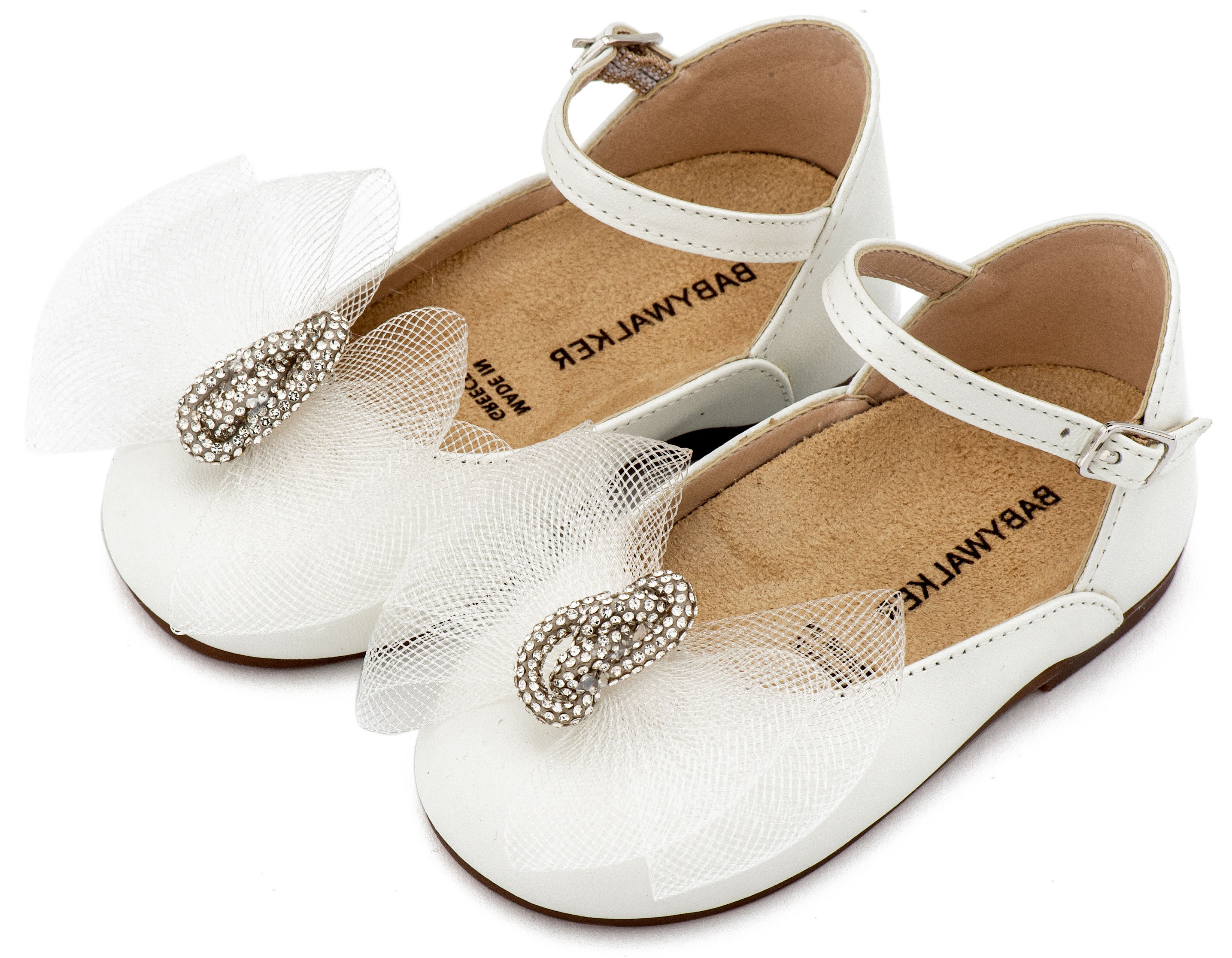 BABYWALKER - Γαλλικό Γοβάκι με Φιόγκο και Στρας 