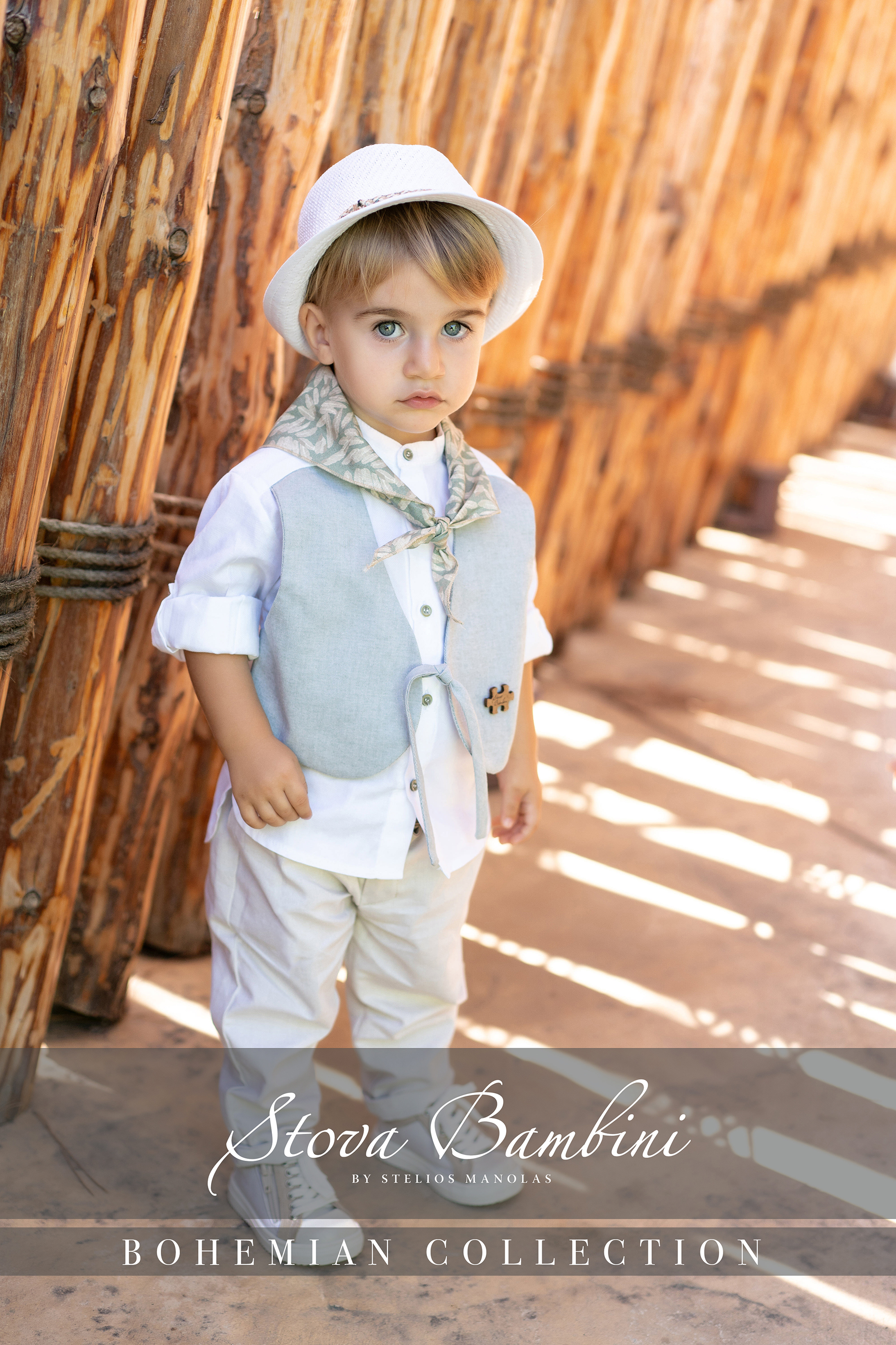 STOVA BAMBINI - Ένα νέο αέρινο σύνολο γιλέκου σε απόχρωση μέντας