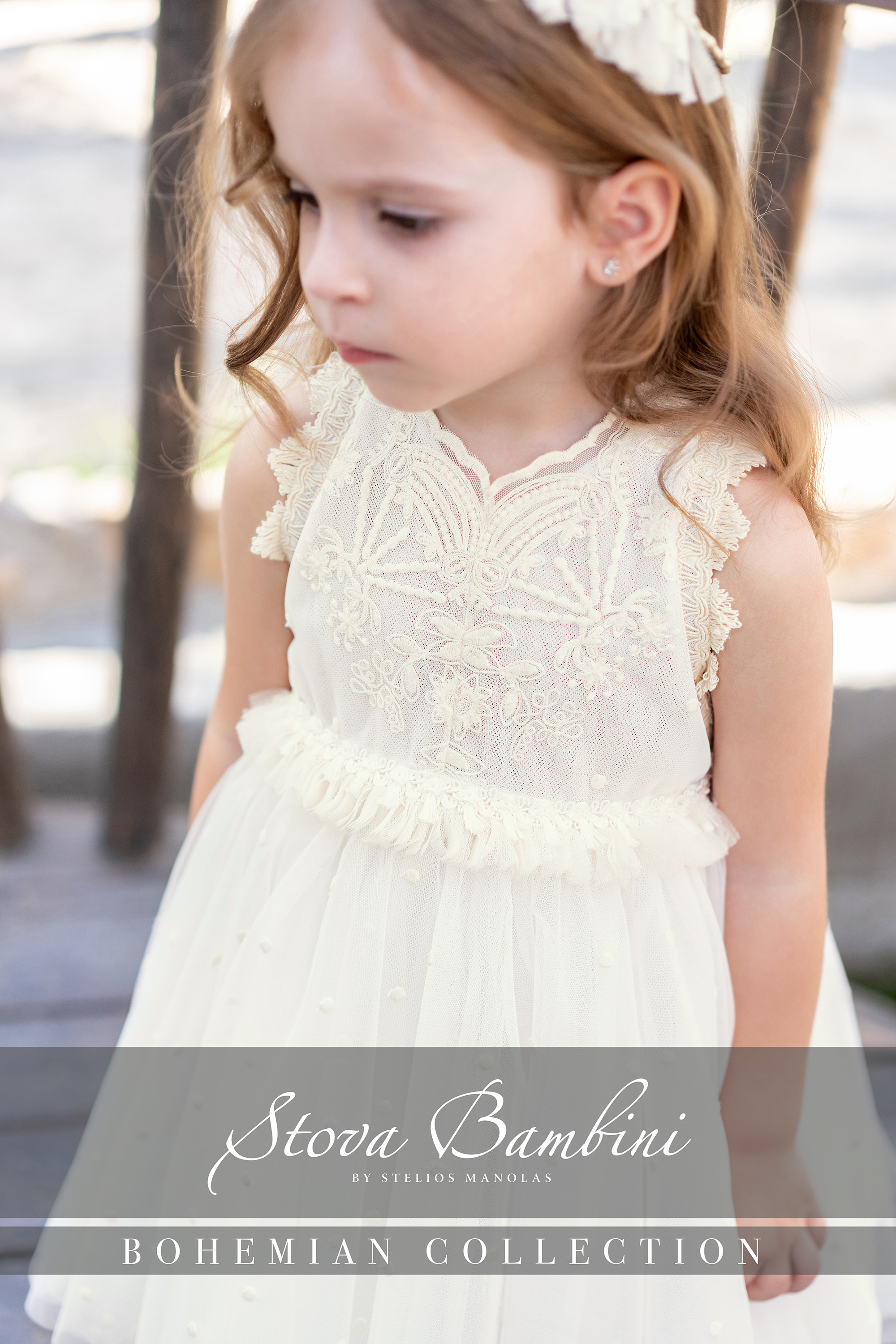 STOVA BAMBINI -  Αέρινο βαπτιστικό φόρεμα
