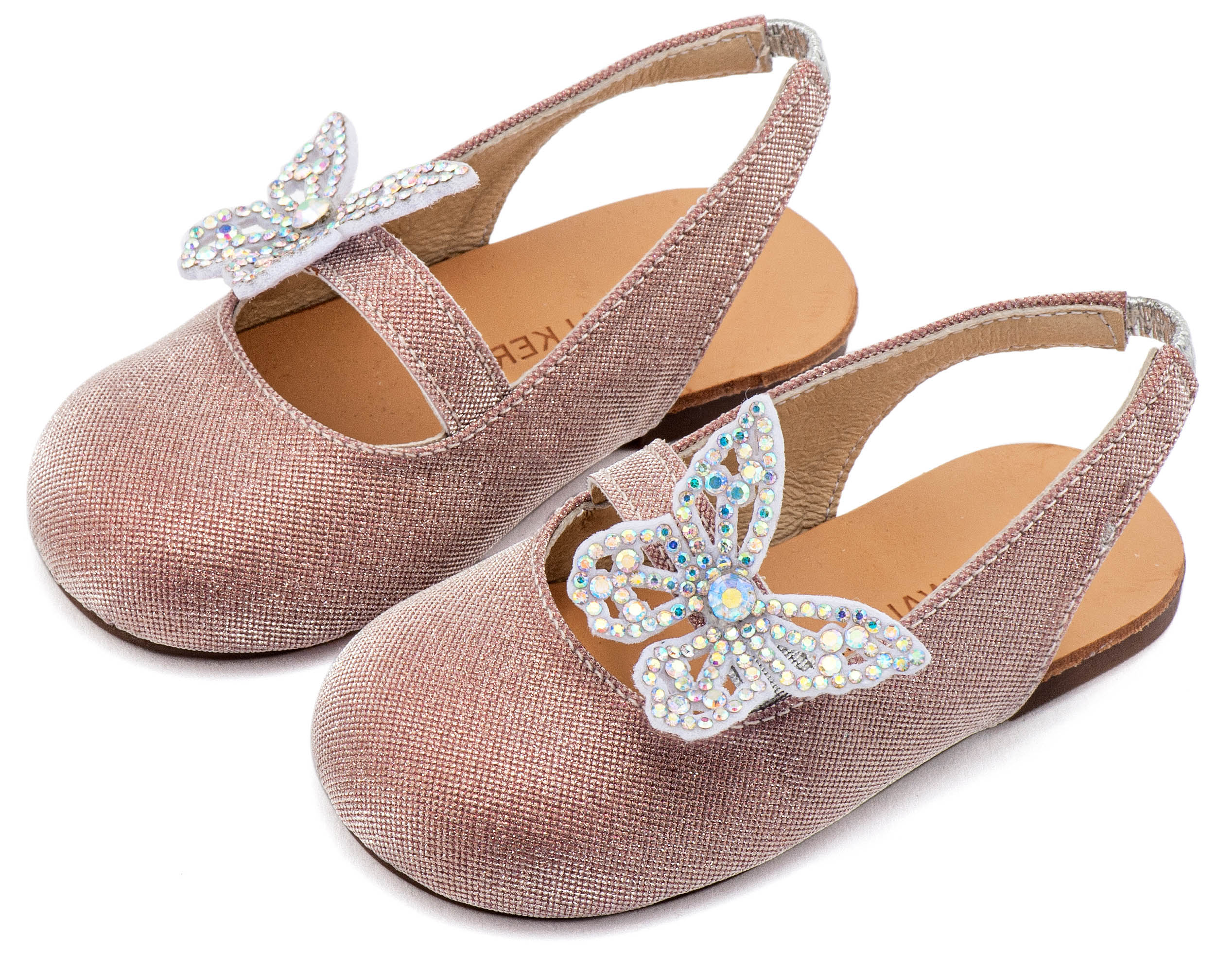 BABYWALKER - Γαλλικό Σαμπό Διακοσμημένο με Στρασένια Πεταλούδα στο Πλάι