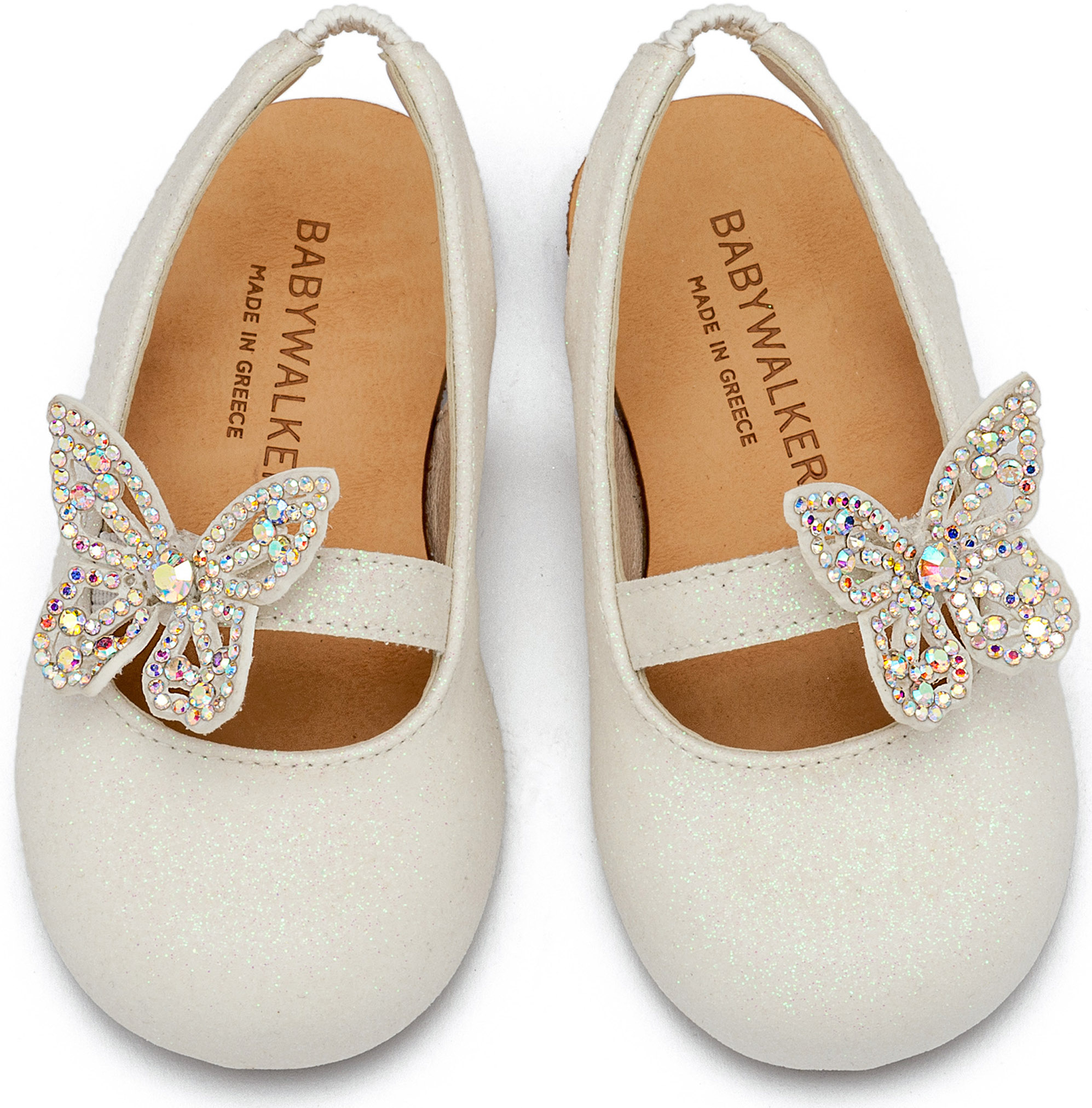 BABYWALKER - Γαλλικό Σαμπό Διακοσμημένο με Στρασένια Πεταλούδα στο Πλάι