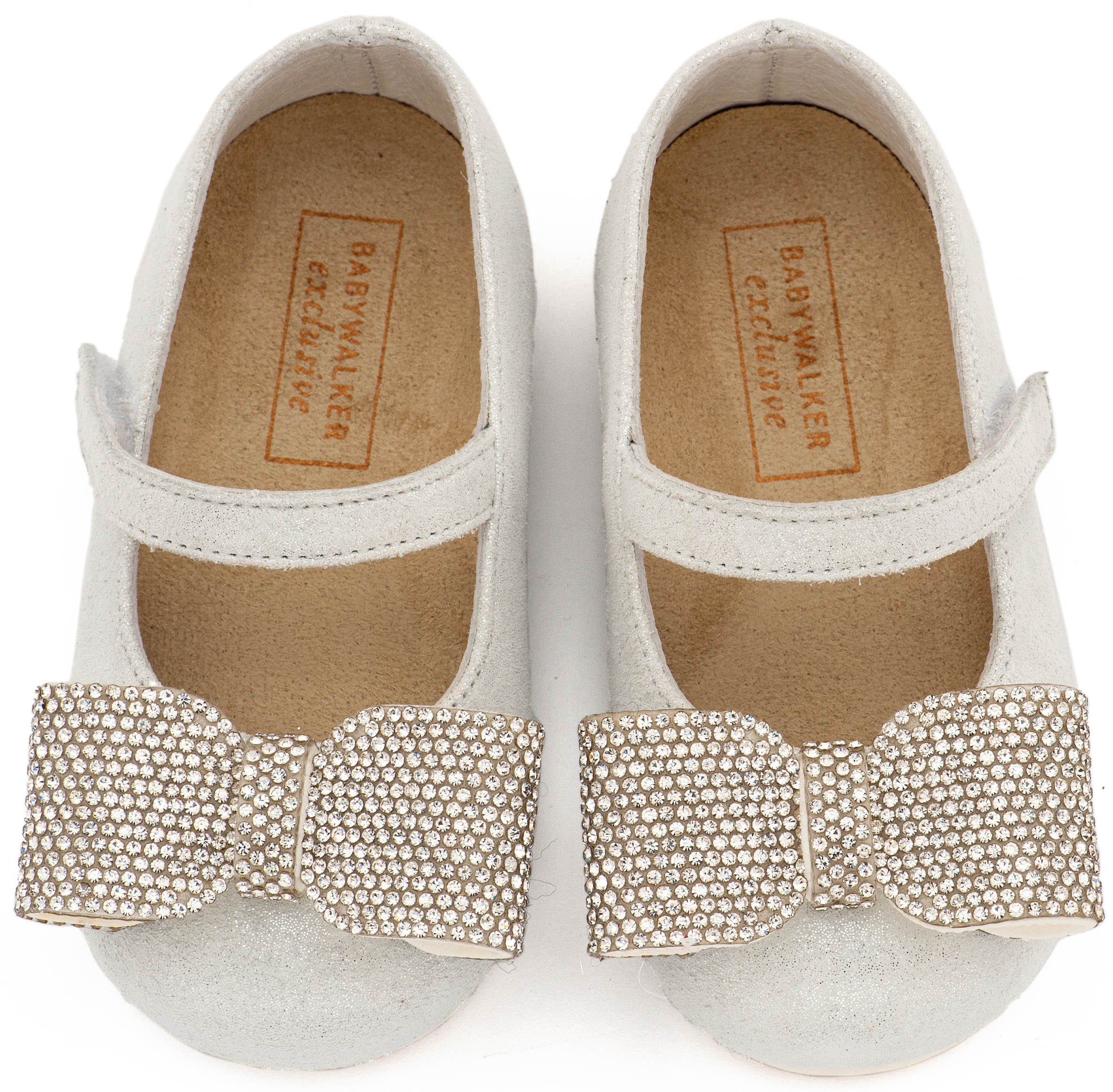 BABYWALKER - Γοβάκι Μονή Μπαρέτα Διακοσμημένο με Στρασένιο Φιόγκο 