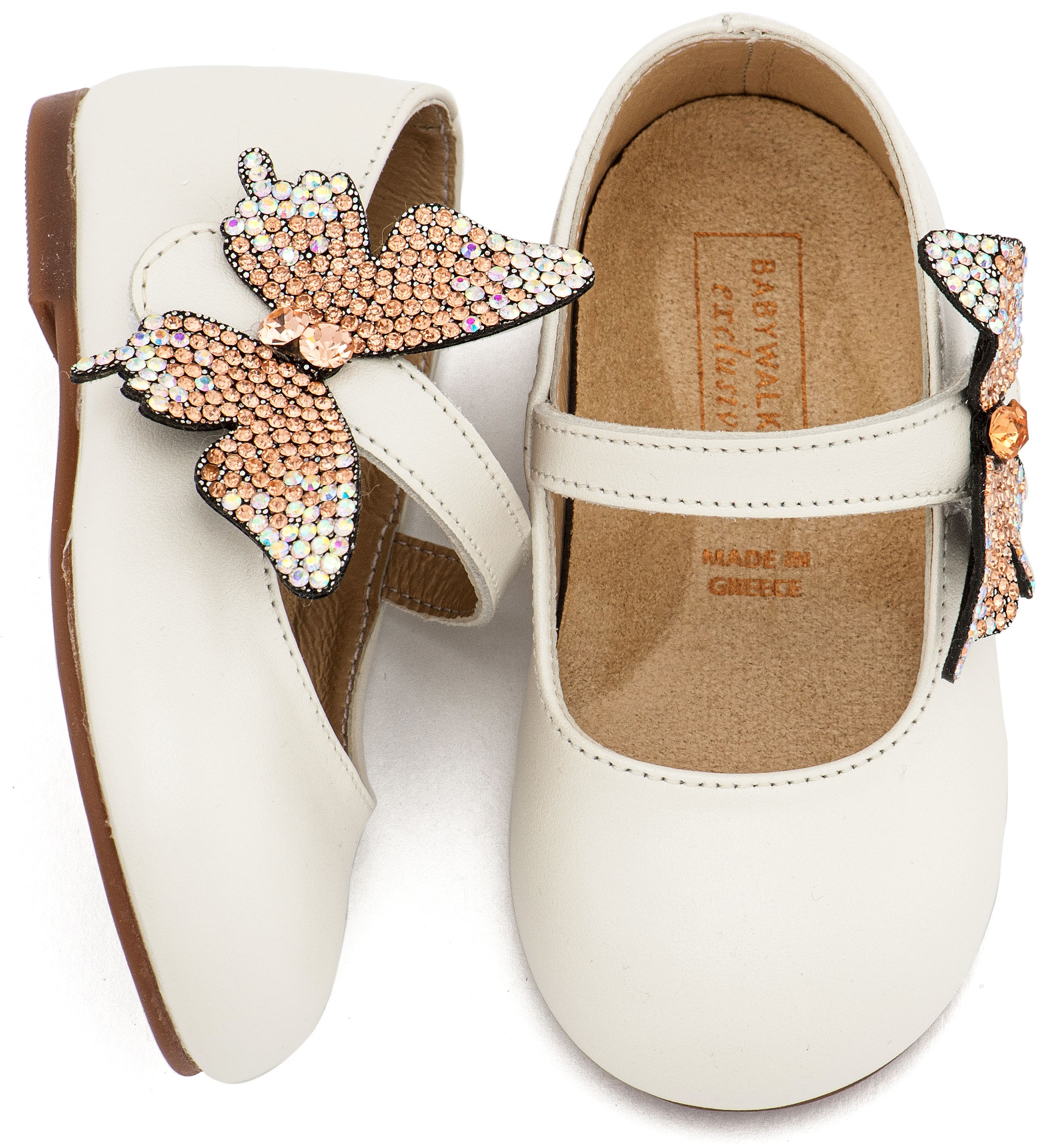 BABYWALKER - Γοβάκι με Στρασένια Πεταλούδα στο Πλάι 