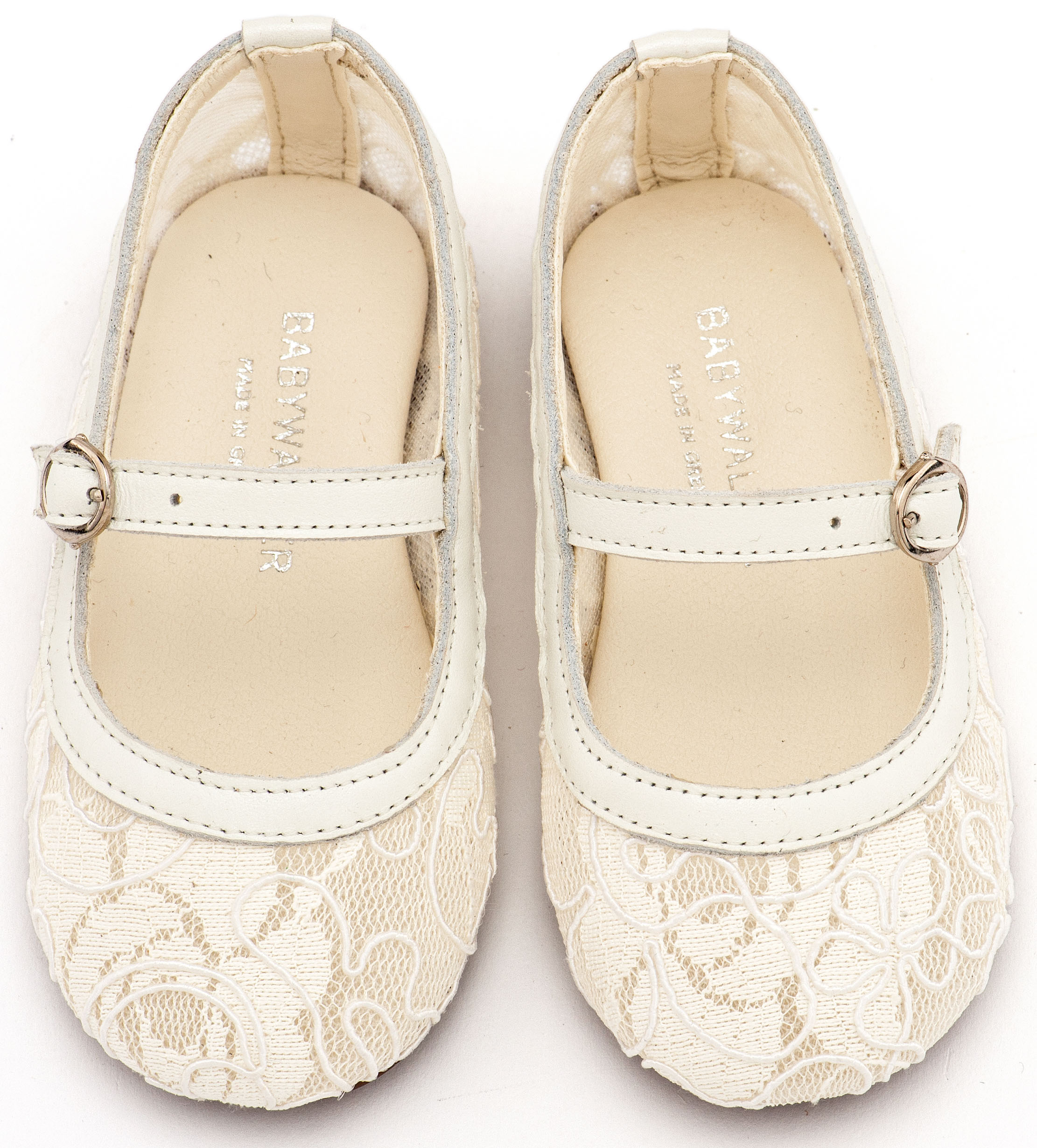 BABYWALKER - Γοβάκι από Ύφασμα Φιλντιρέ Λουλούδια 