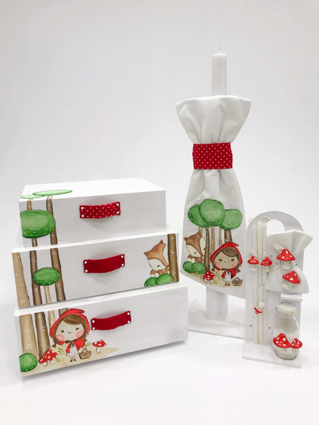 ΈΛΕΝΑ ΜΑΝΆΚΟΥ - Κοκκινοσκουφίτσα - Σετ Βάπτισης 