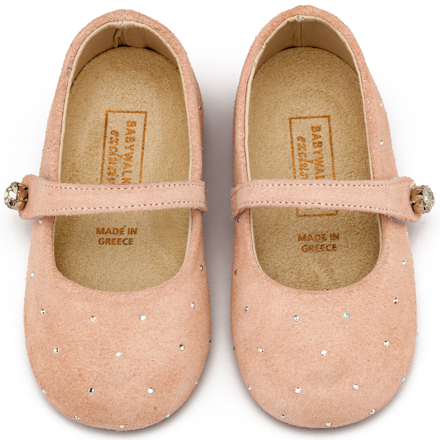 BABYWALKER - Γοβάκι Suede με Στρας 