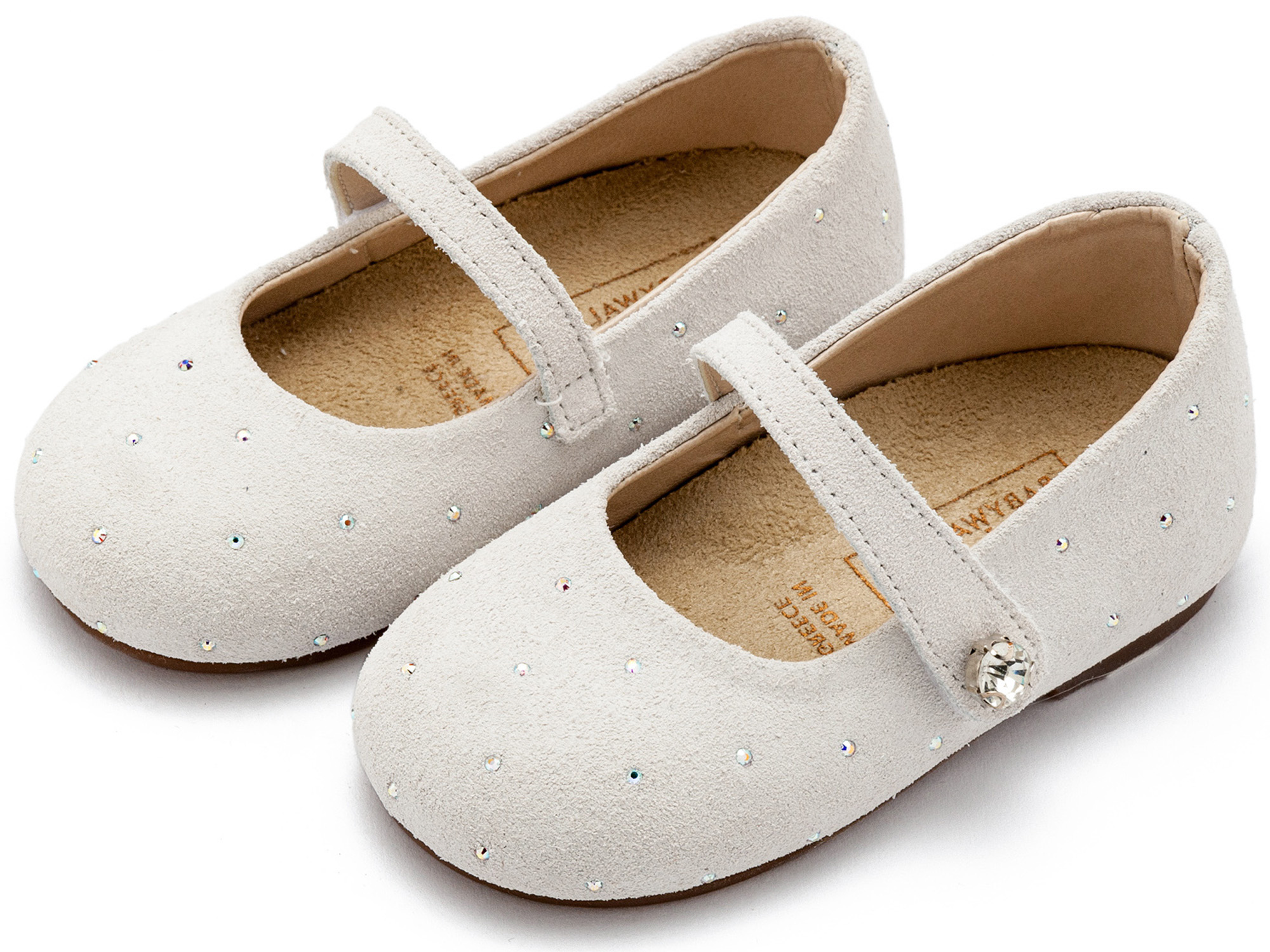 BABYWALKER - Γοβάκι Suede με Στρας 