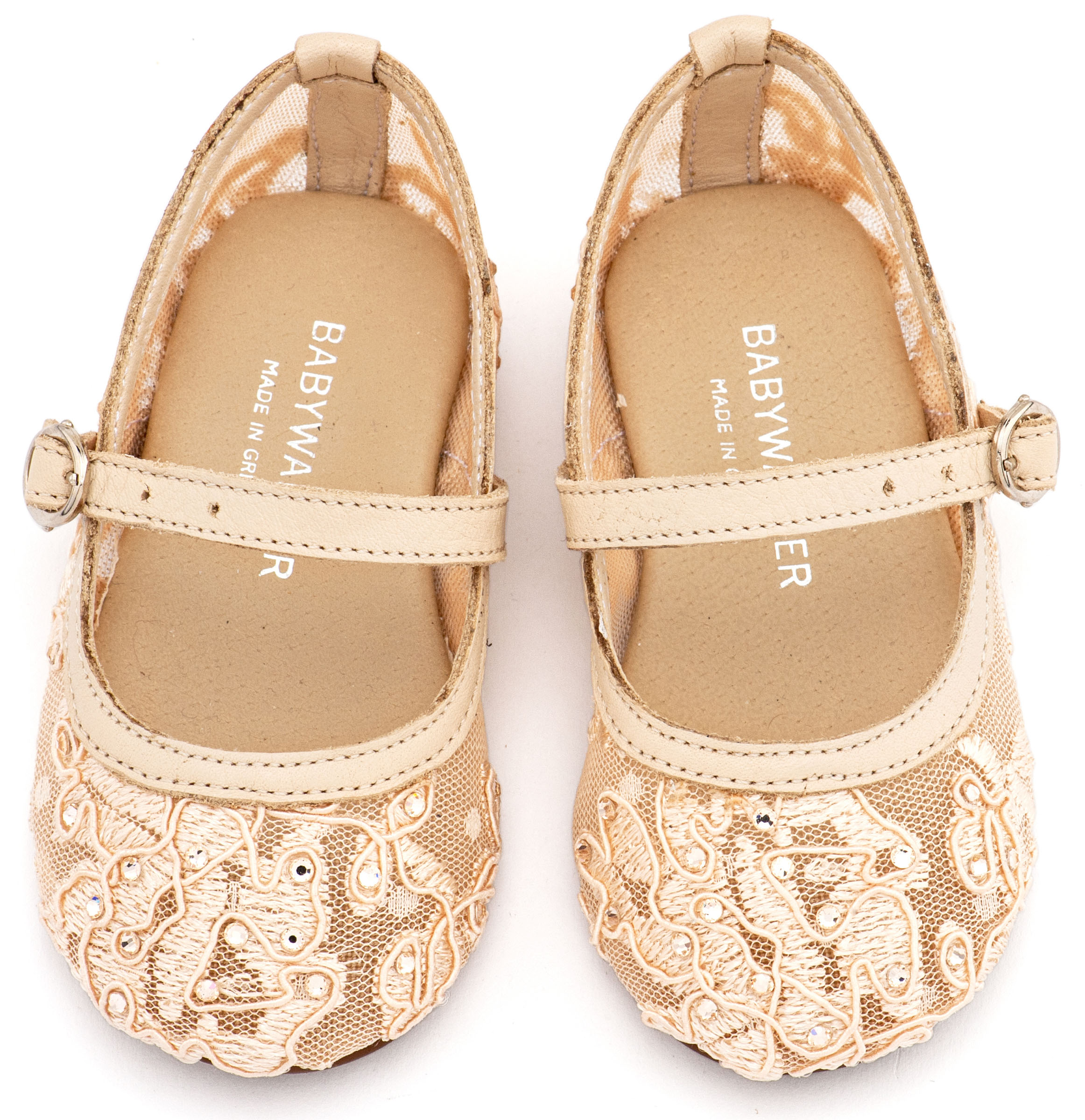 BABYWALKER - Γοβάκι από Ύφασμα Φιλντιρέ Δαντέλα 