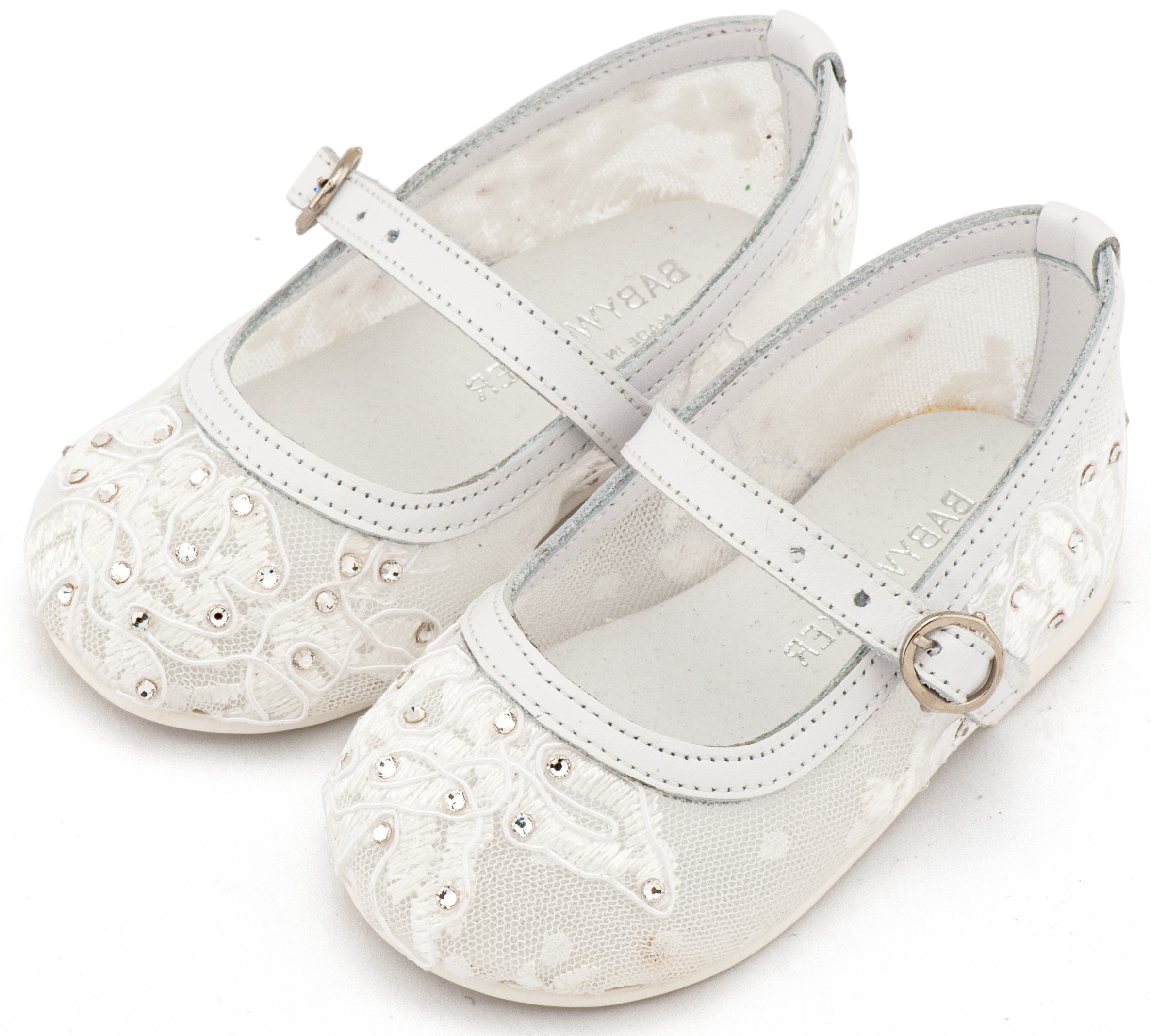 BABYWALKER - Γοβάκι από Ύφασμα Φιλντιρέ Δαντέλα 