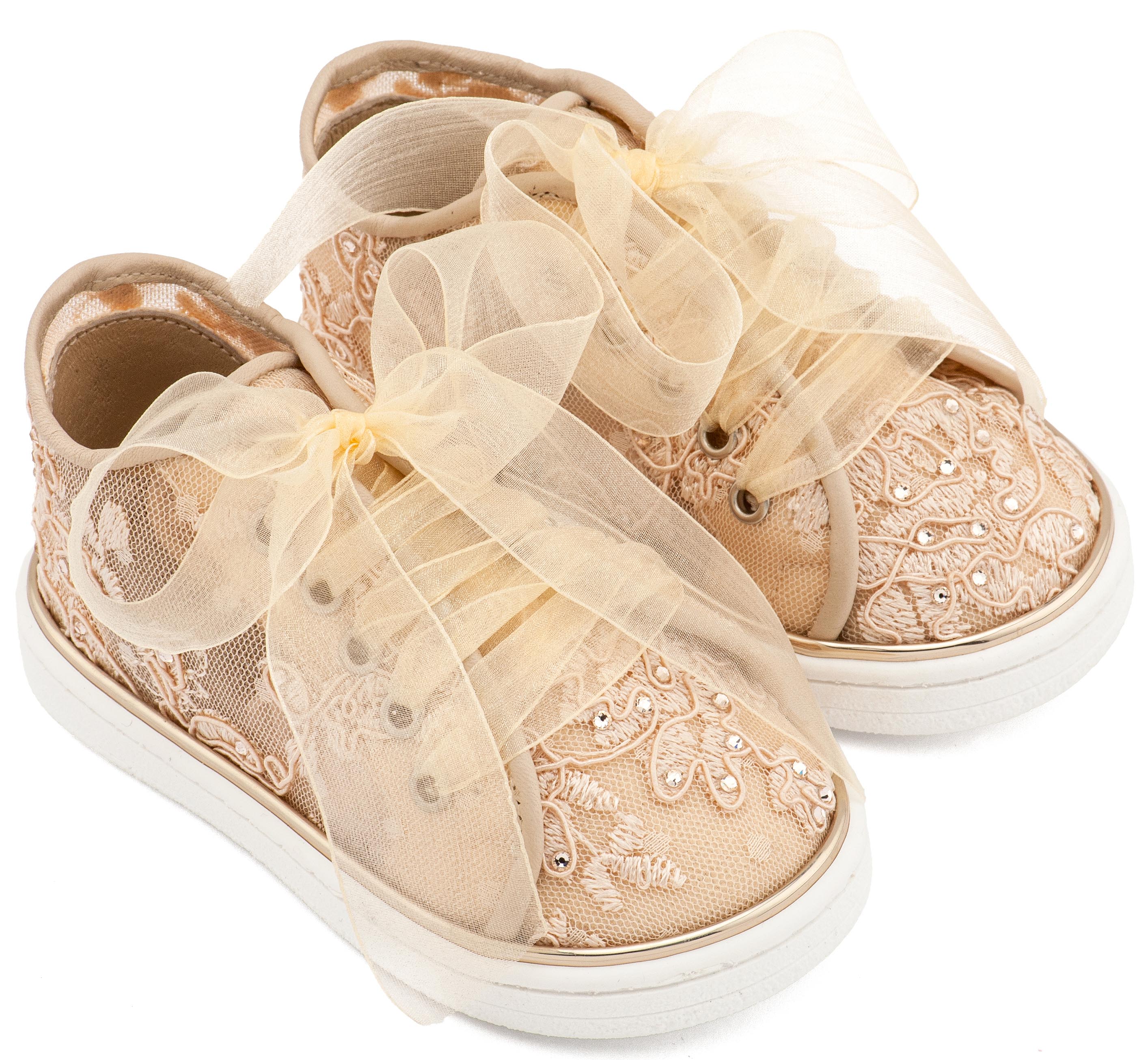 BABYWALKER - Sneaker από Ύφασμα Φιλντιρέ Λουλούδια 