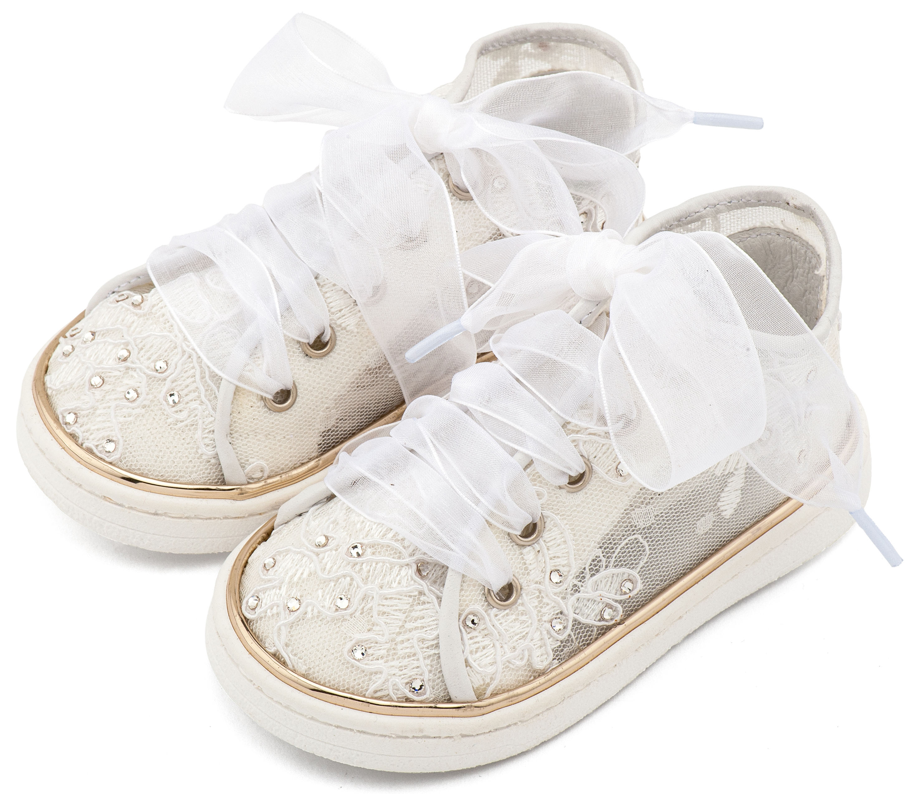 BABYWALKER - Sneaker από Ύφασμα Φιλντιρέ Λουλούδια 