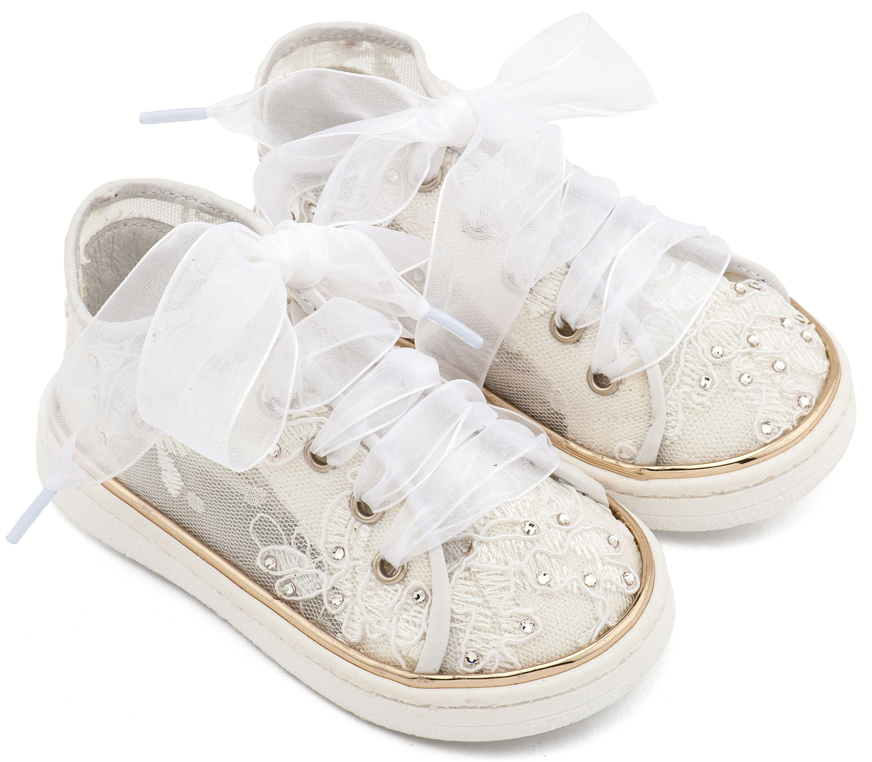 BABYWALKER - Sneaker από Ύφασμα Φιλντιρέ Λουλούδια 