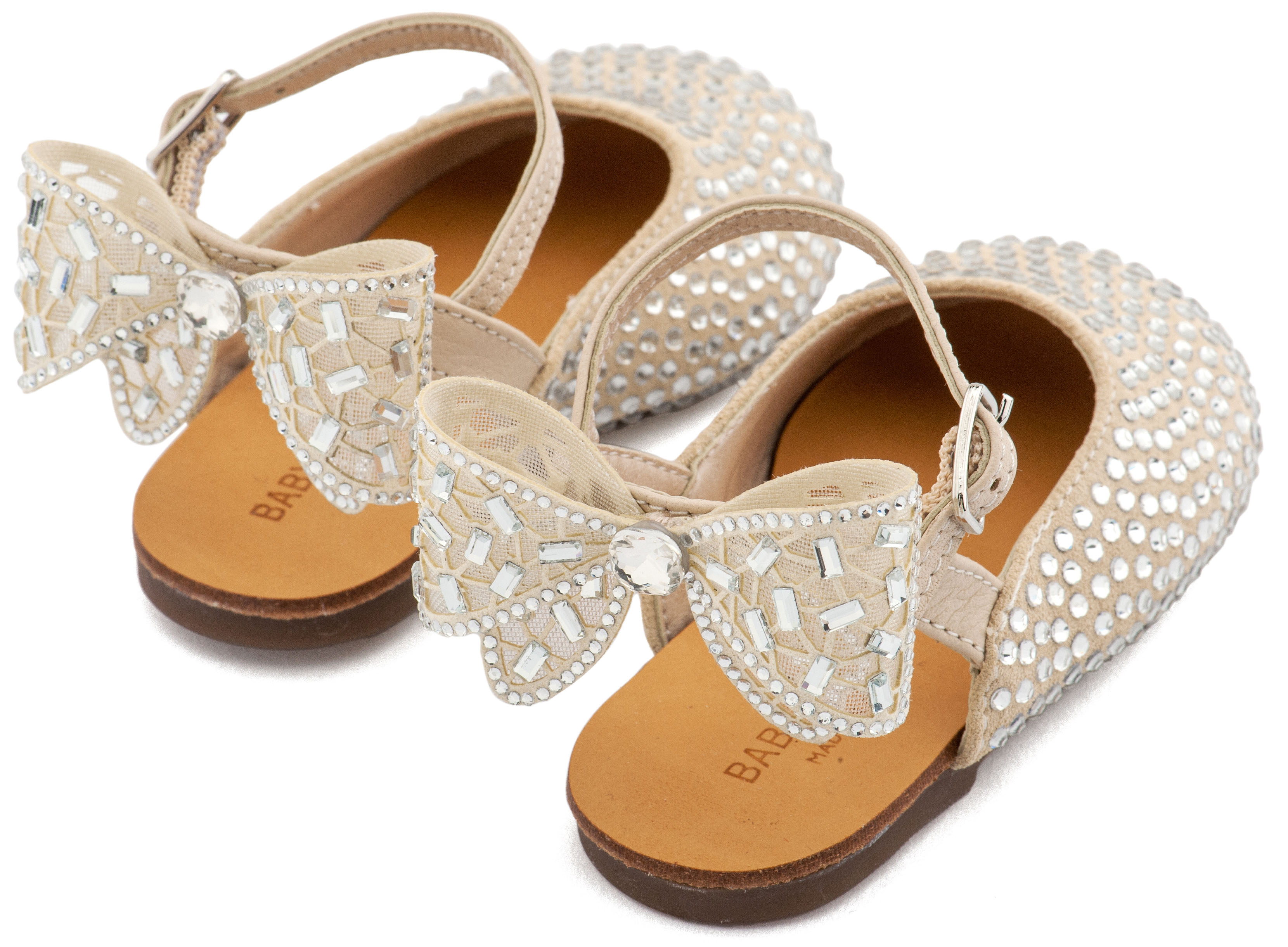 Σαμπό Διακοσμημένο Ολόγυρα με Στρας και Φιόγκο από Στρας στη Φτέρνα 