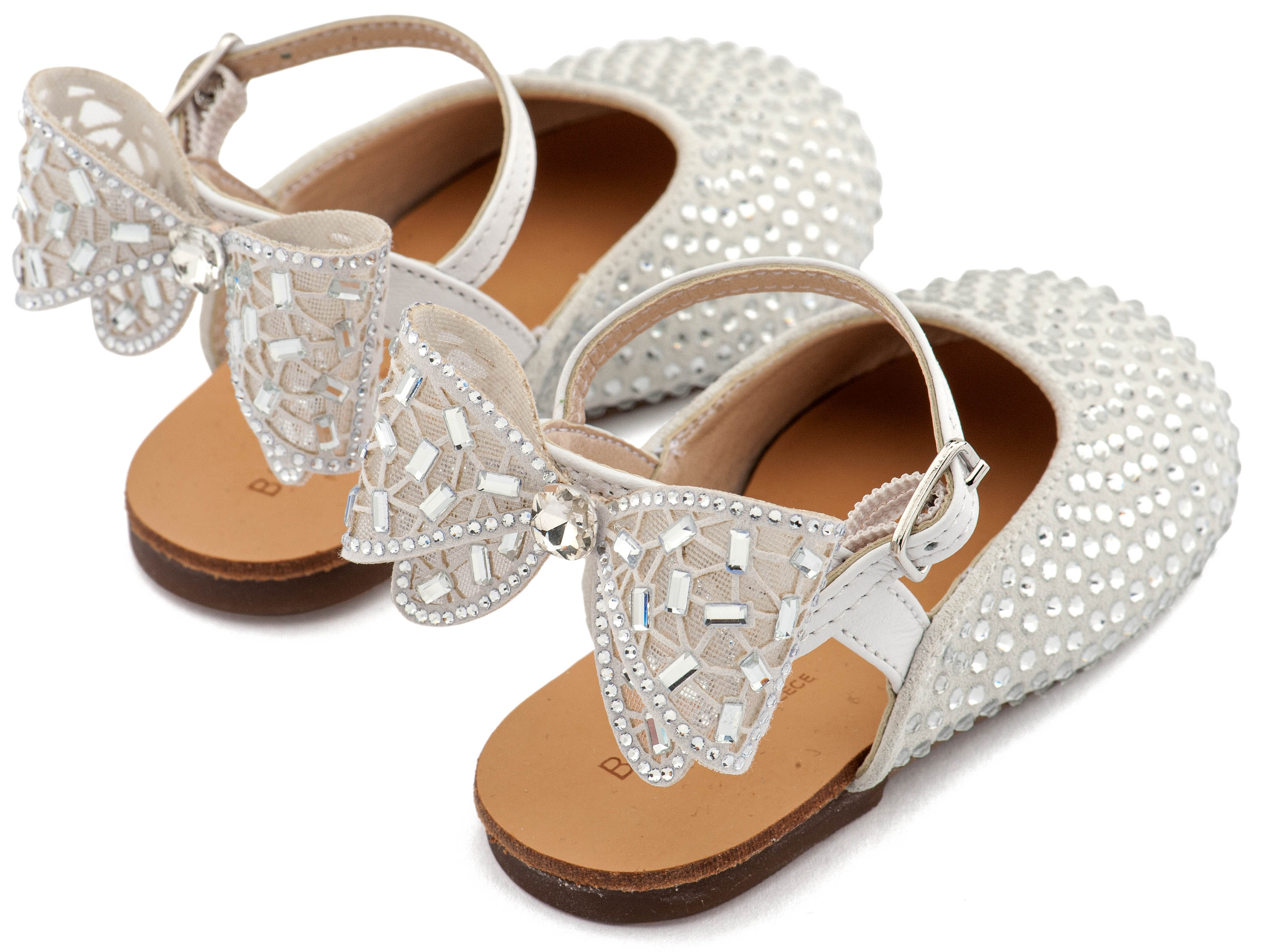 Σαμπό Διακοσμημένο Ολόγυρα με Στρας και Φιόγκο από Στρας στη Φτέρνα 