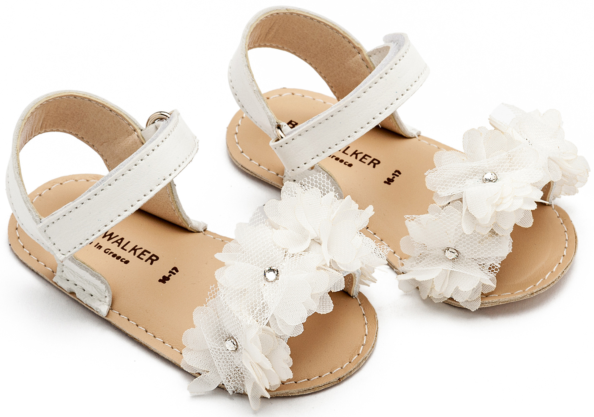 Πέδιλο με Chiffon Λουλούδια 