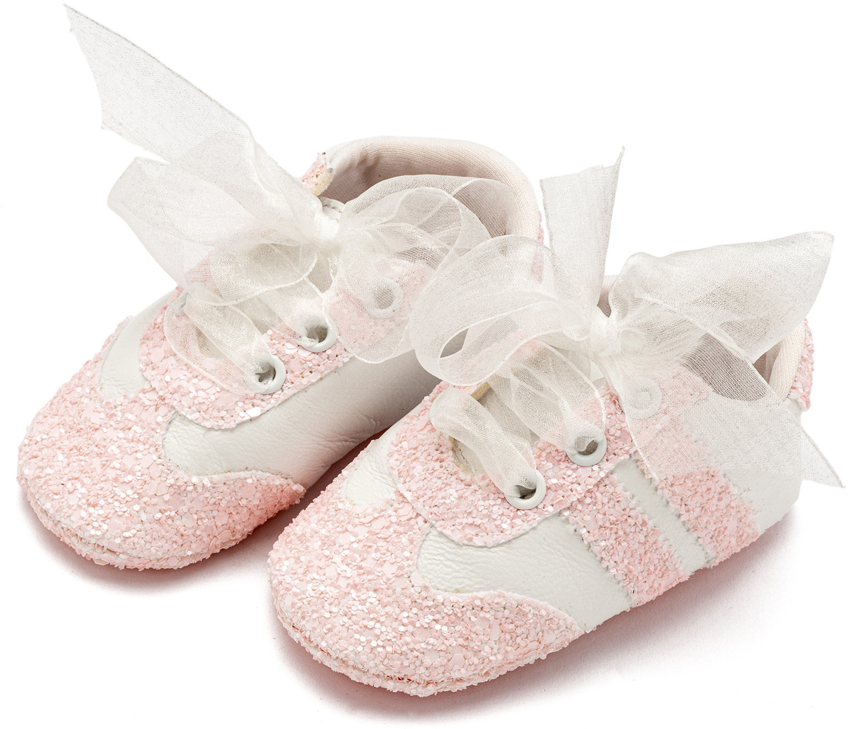 BABYWALKER - Δετά Sneakers με Κορδέλα Οργάντζα 