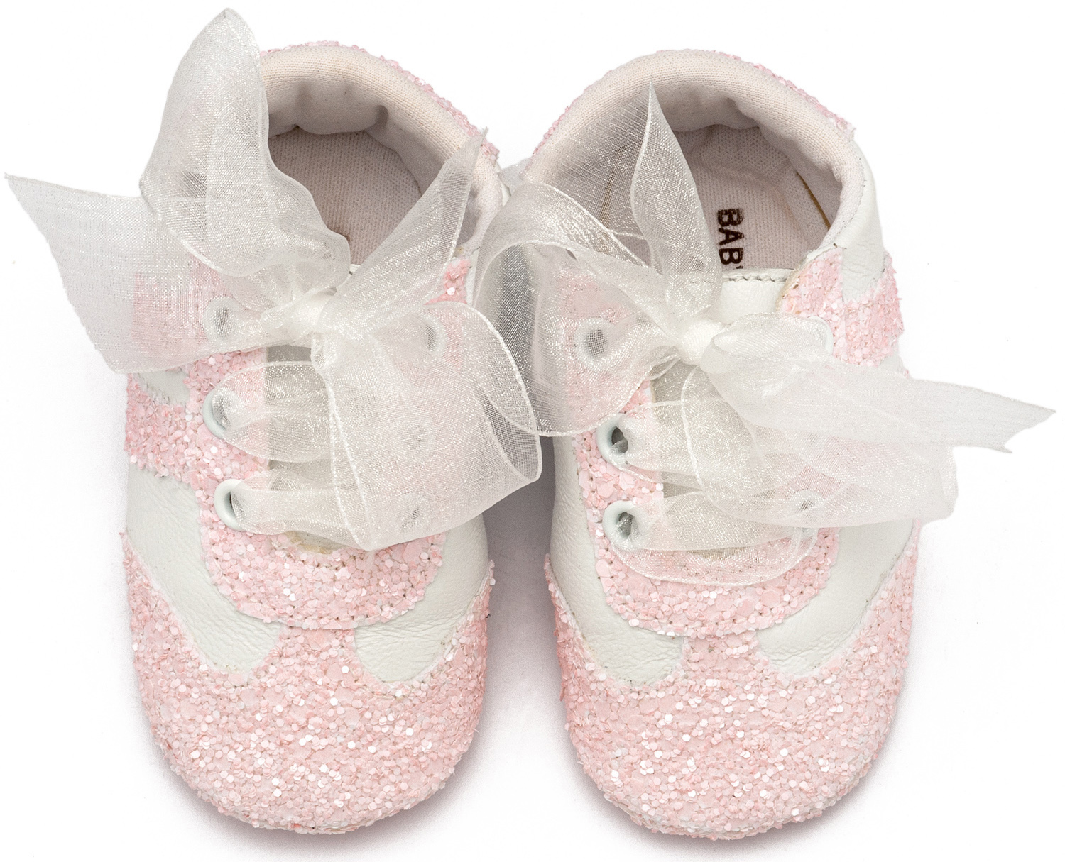 BABYWALKER - Δετά Sneakers με Κορδέλα Οργάντζα 