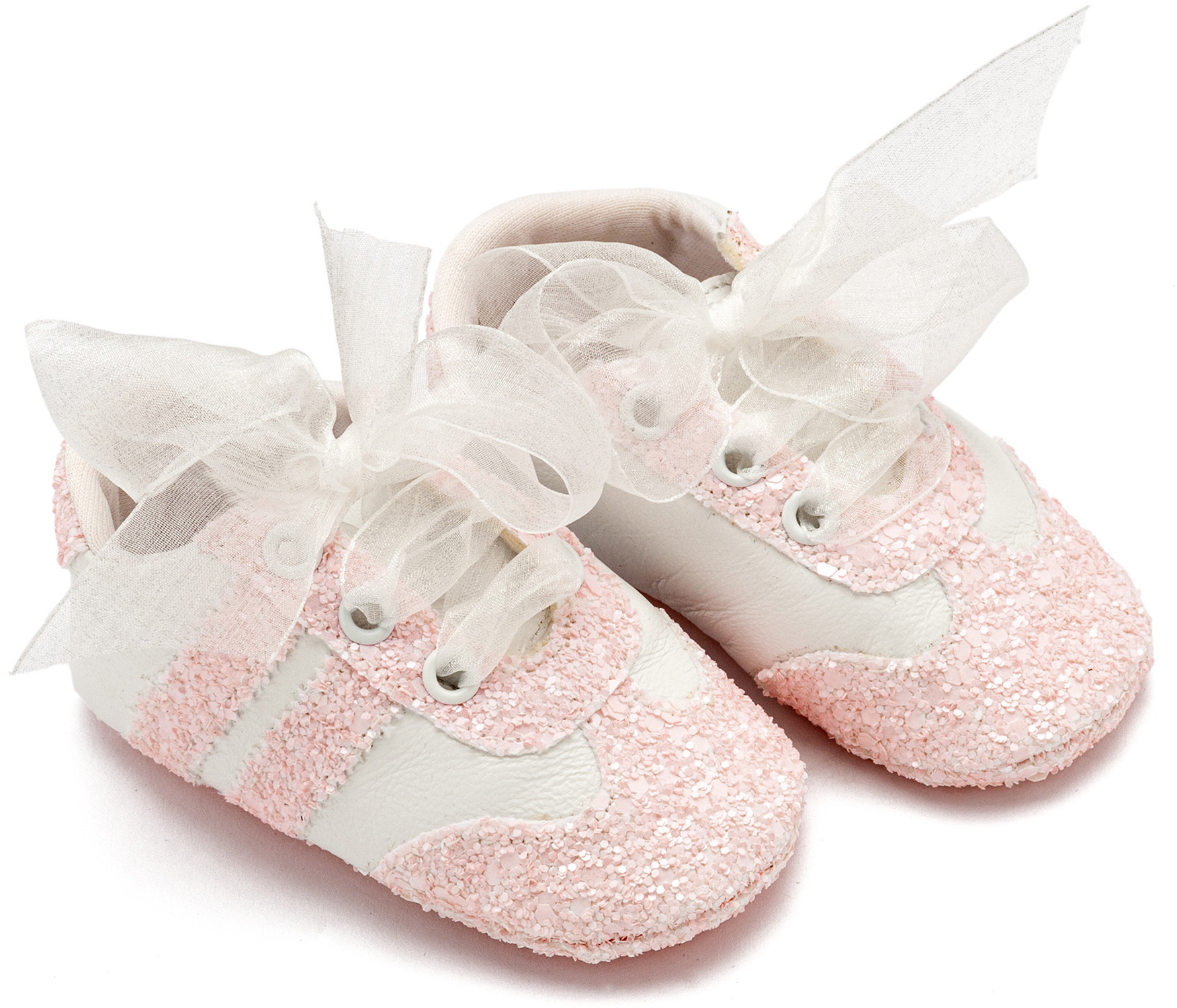 BABYWALKER - Δετά Sneakers με Κορδέλα Οργάντζα 