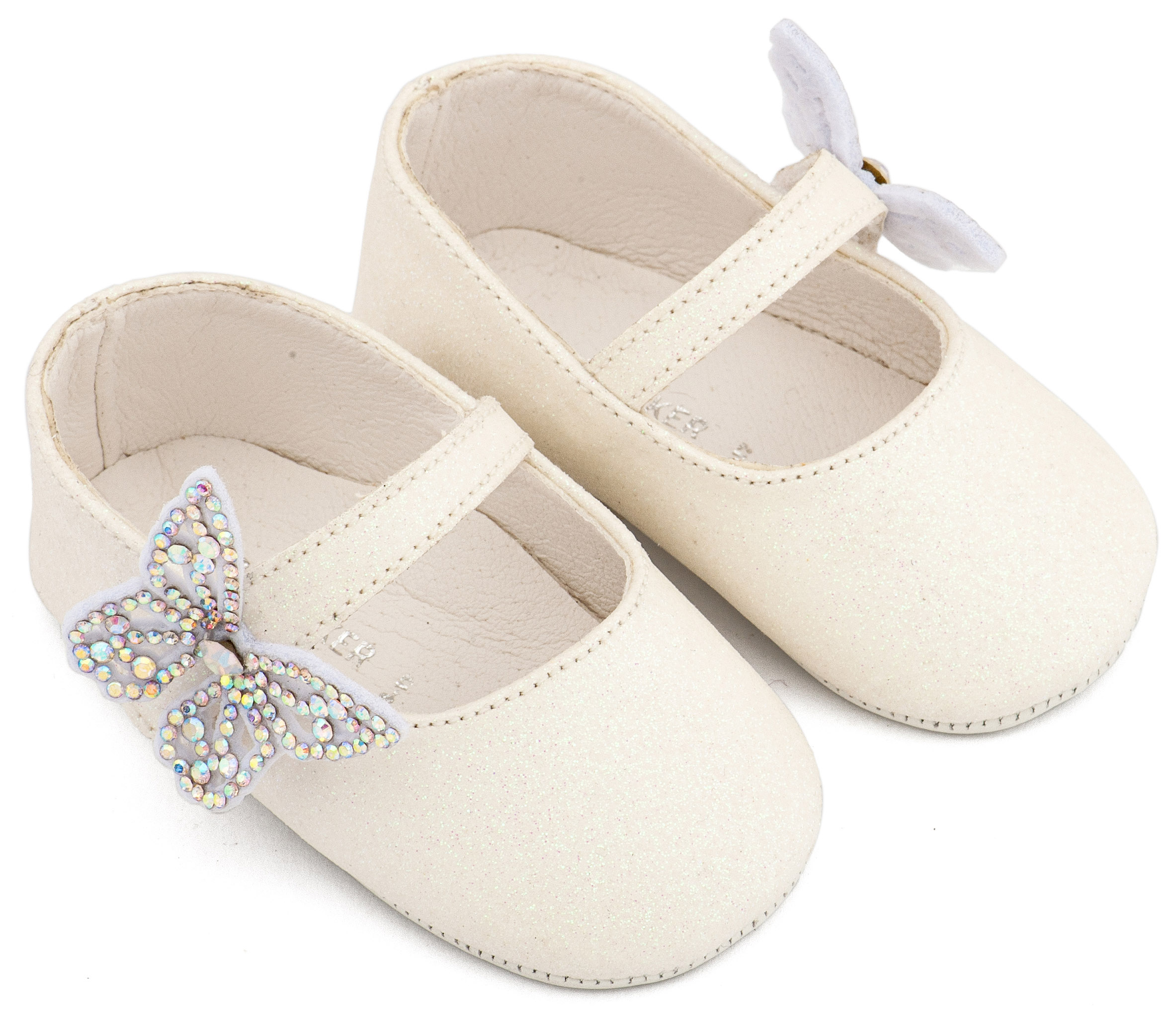 Γοβάκι Μονή Μπαρέτα Χρατς με  Στρασένια Πεταλούδα 