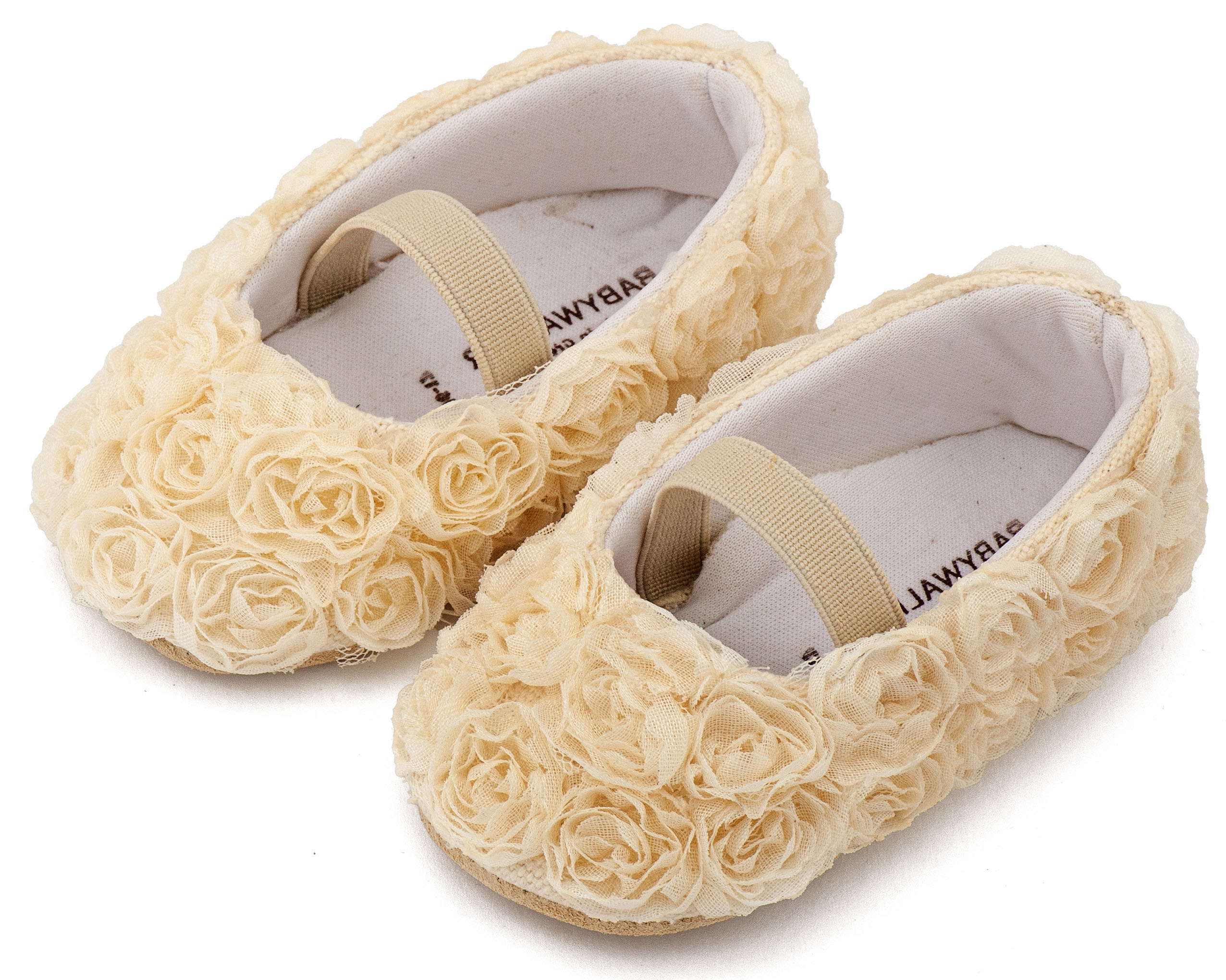 BABYWALKER - Μπαλαρινα Διακοσμημένη με Chiffon Λουλούδια 