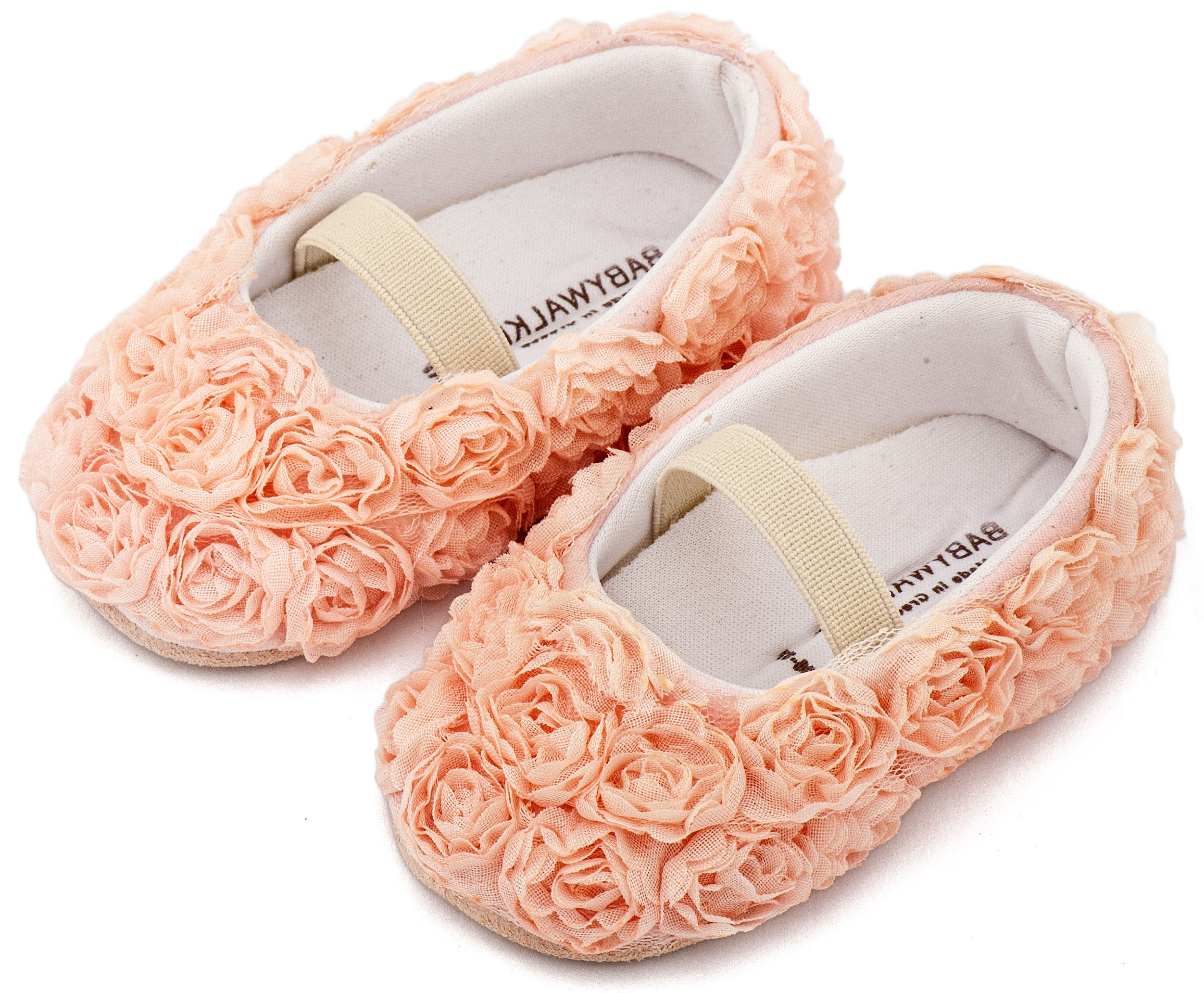 BABYWALKER - Μπαλαρινα Διακοσμημένη με Chiffon Λουλούδια 