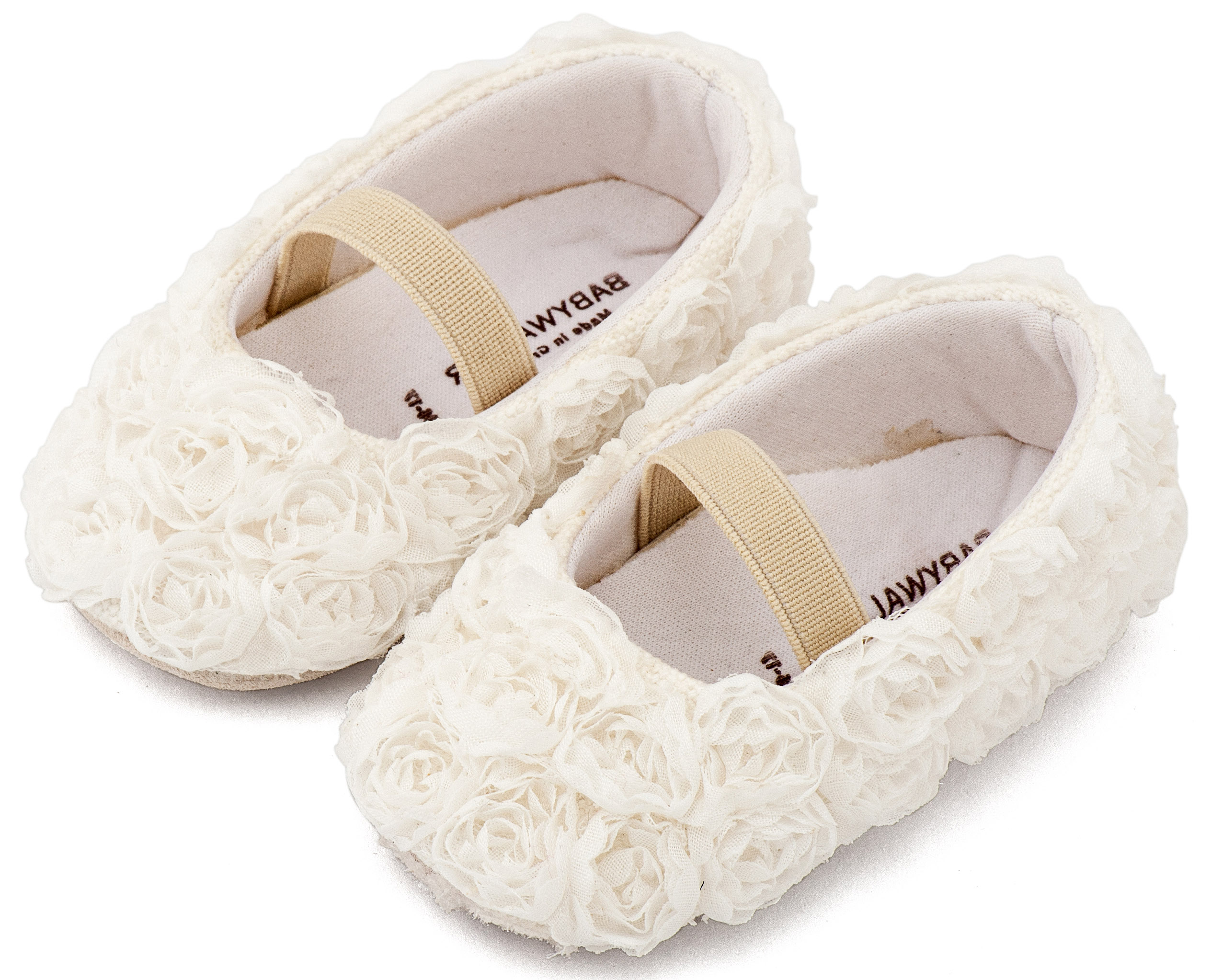 BABYWALKER - Μπαλαρινα Διακοσμημένη με Chiffon Λουλούδια 