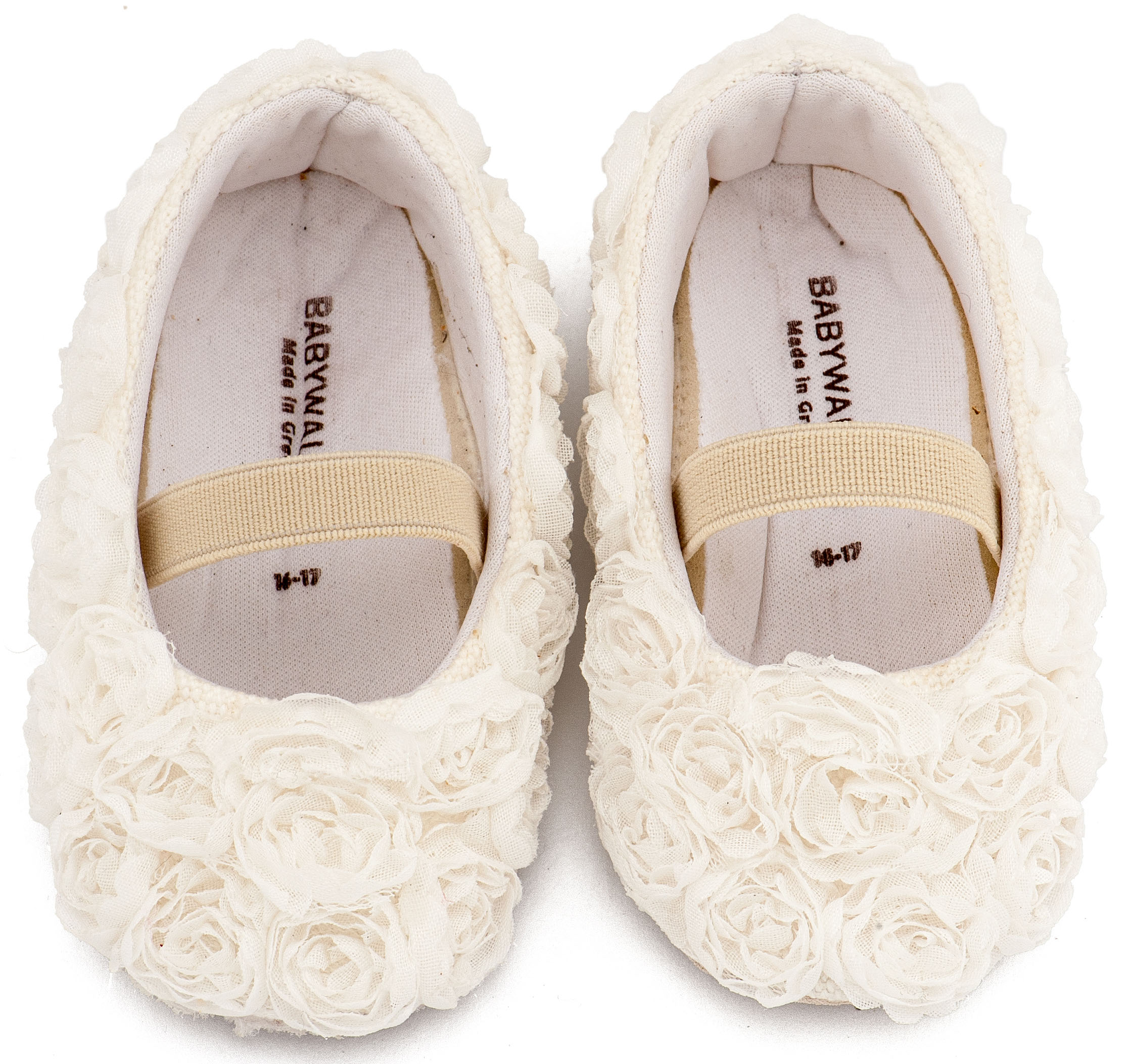 BABYWALKER - Μπαλαρινα Διακοσμημένη με Chiffon Λουλούδια 