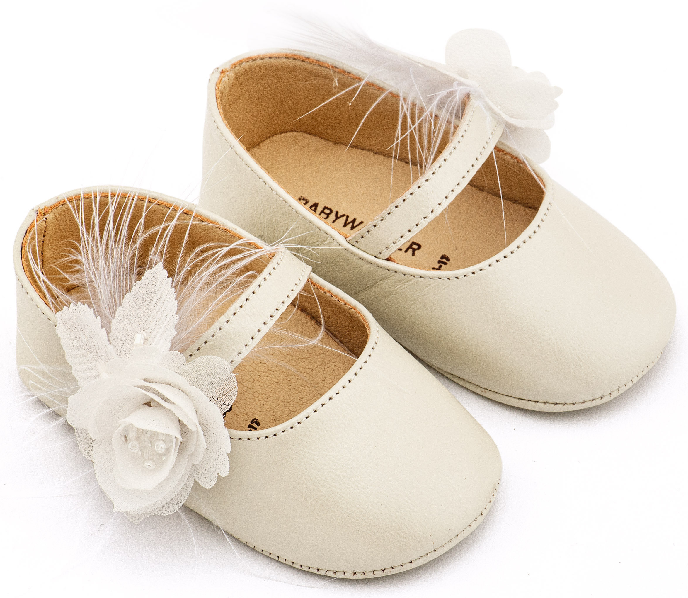 Γοβάκι Μονή Μπαρέτα Διακοσμημένο με Λουλούδι και Πούπουλα