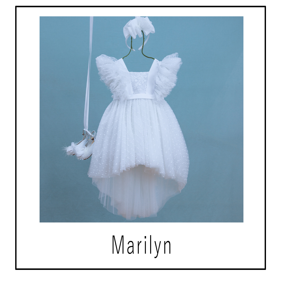 BAMBOLINO - Βαπτιστικό Φόρεμα Marilyn 