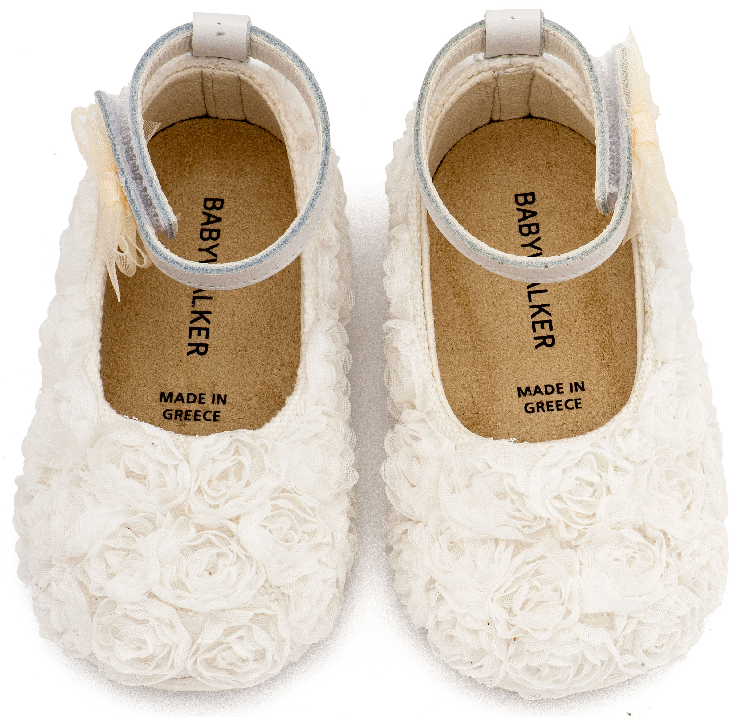 BABYWALKER - Μπαλαρίνα Διακοσμημένη με Chiffon Λουλούδια