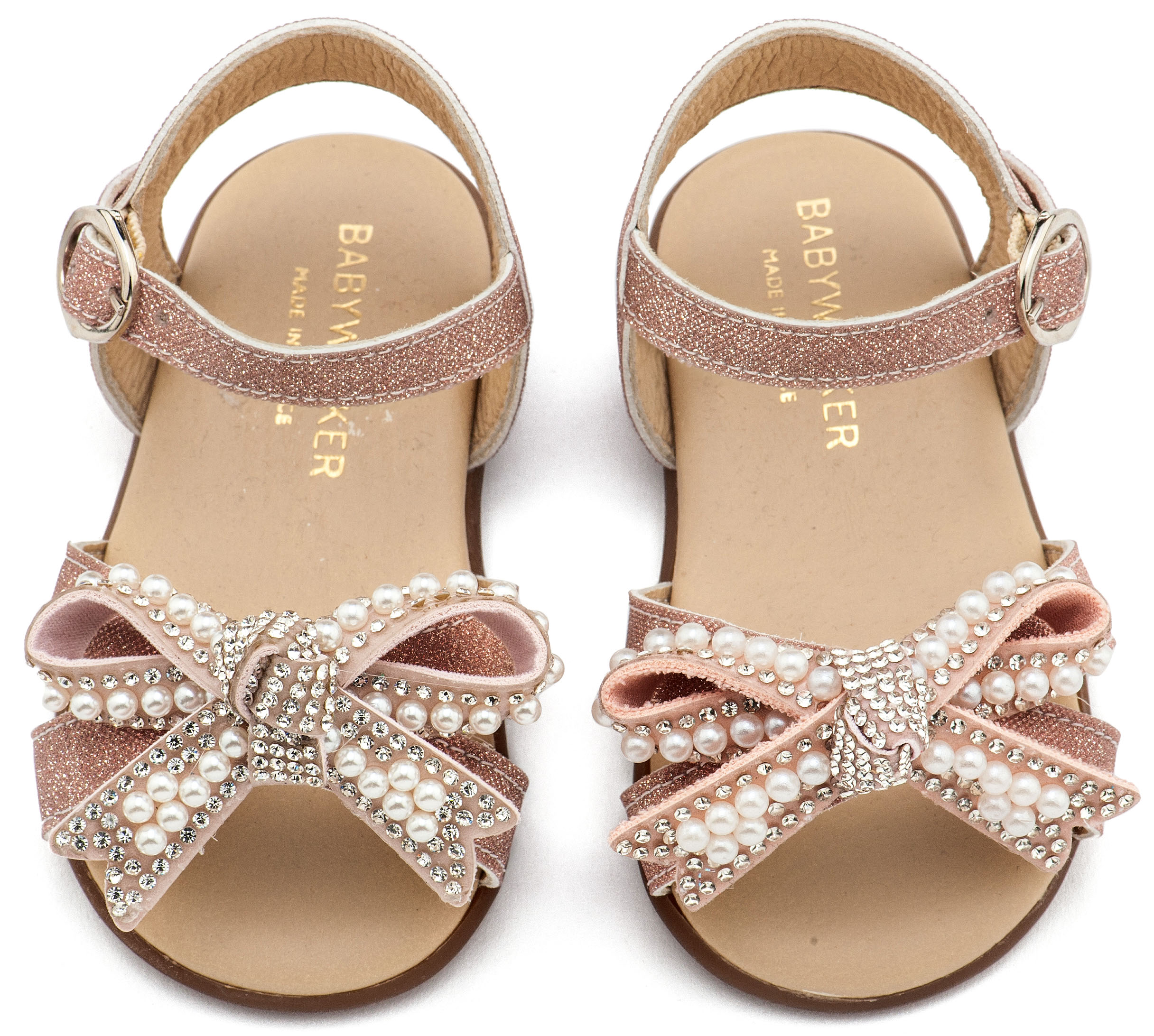 BABYWALKER - Πέδιλο Διακοσμημένο με Φιόγκο από Πέρλες