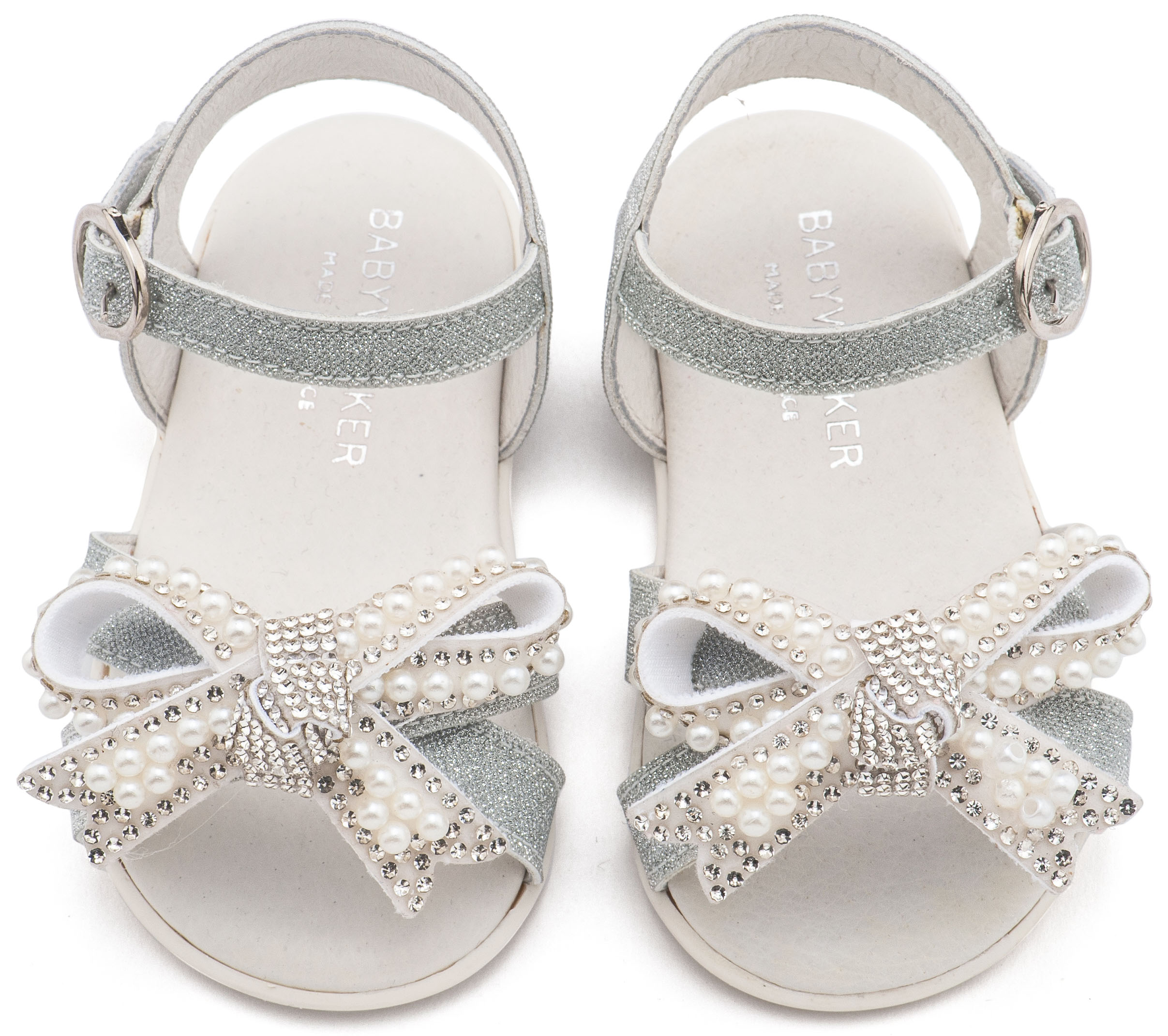 BABYWALKER - Πέδιλο Διακοσμημένο με Φιόγκο από Πέρλες