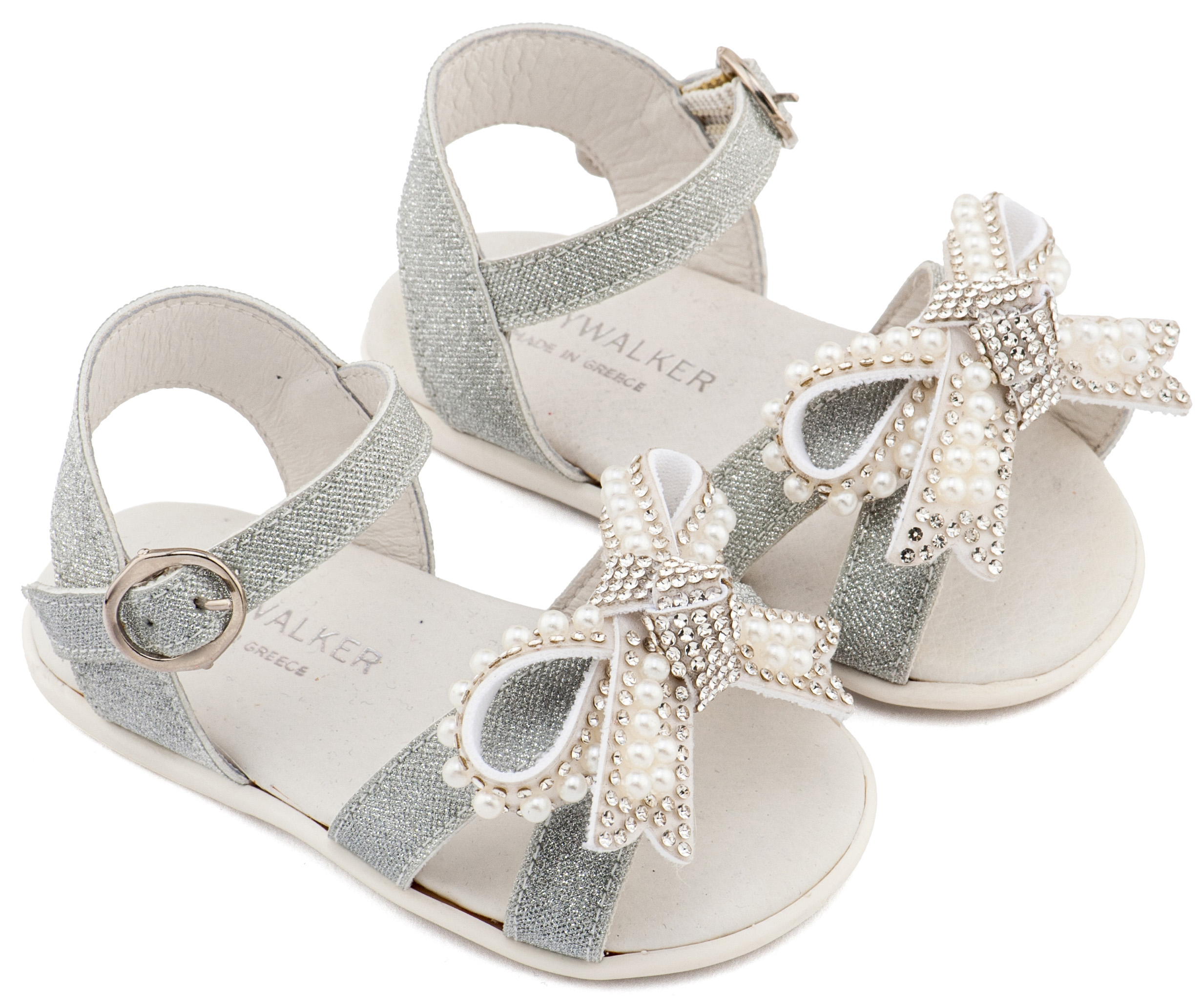 Πέδιλο Διακοσμημένο με Φιόγκο από Πέρλες