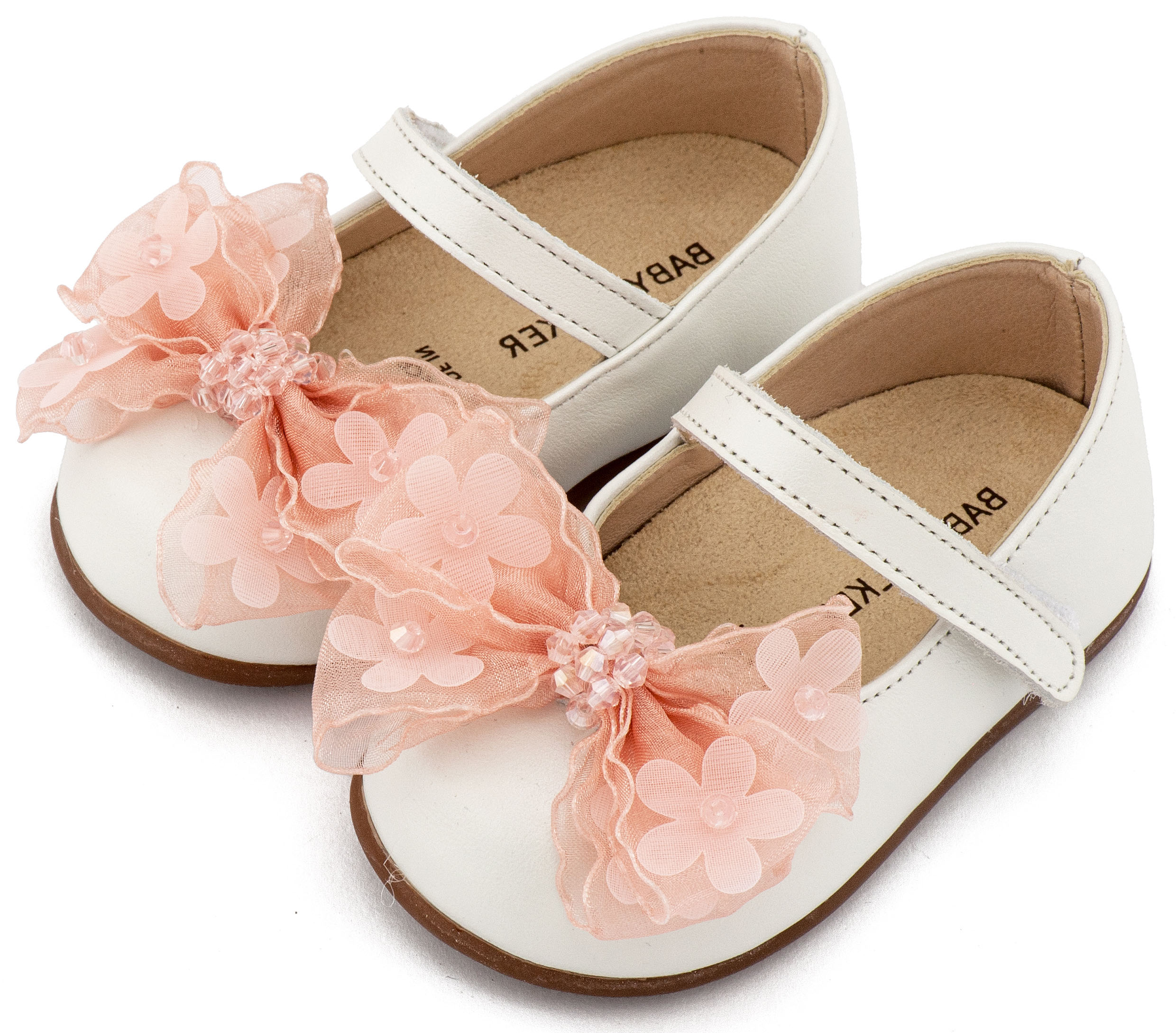 BABYWALKER - Γοβάκι Μονή Μπαρέτα Φιογκάκι Οργάντζας 