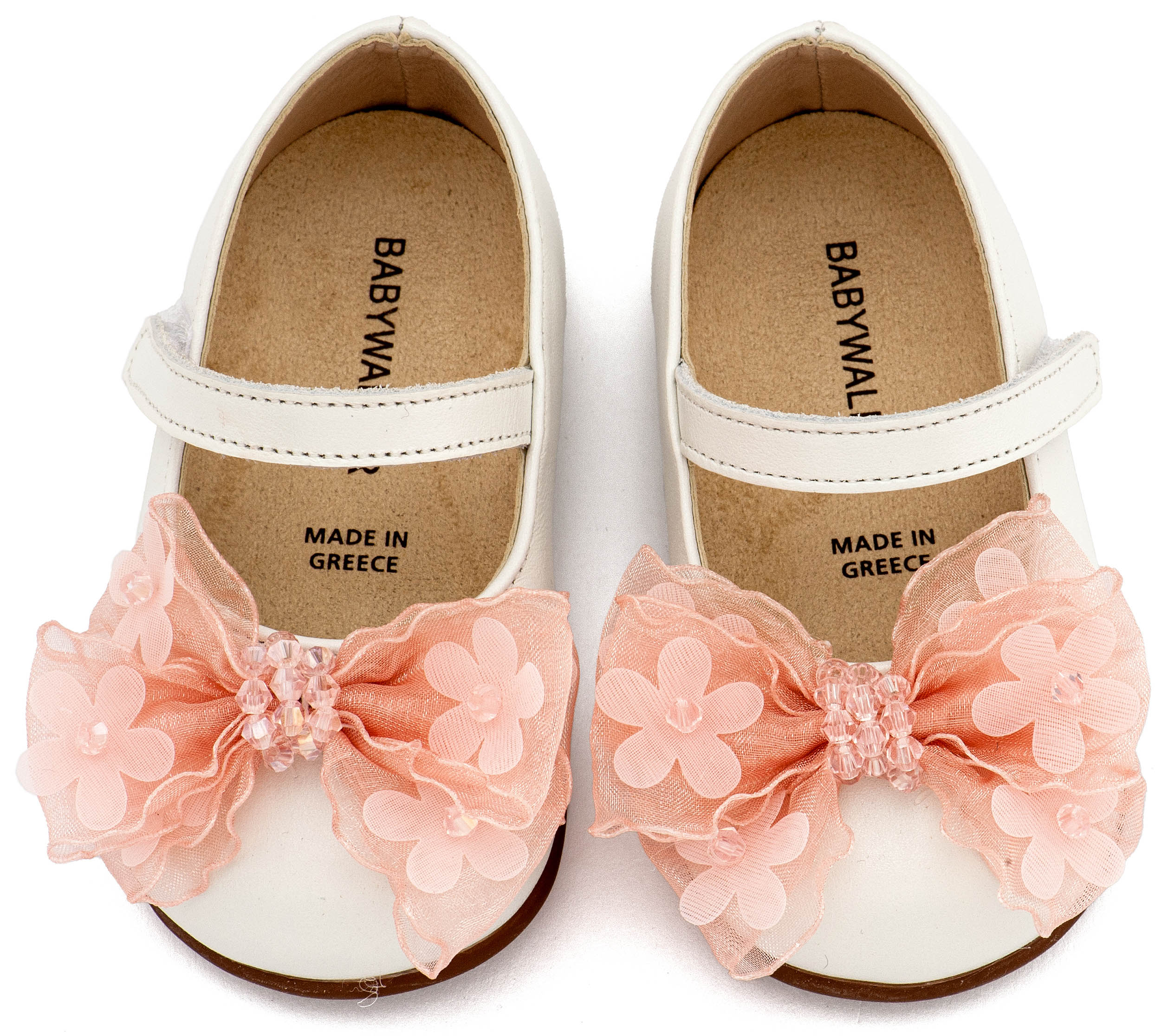 BABYWALKER - Γοβάκι Μονή Μπαρέτα Φιογκάκι Οργάντζας 