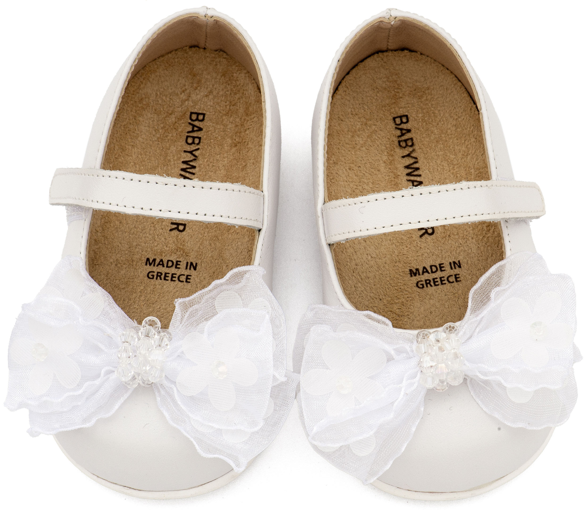 BABYWALKER - Γοβάκι Μονή Μπαρέτα Φιογκάκι Οργάντζας 