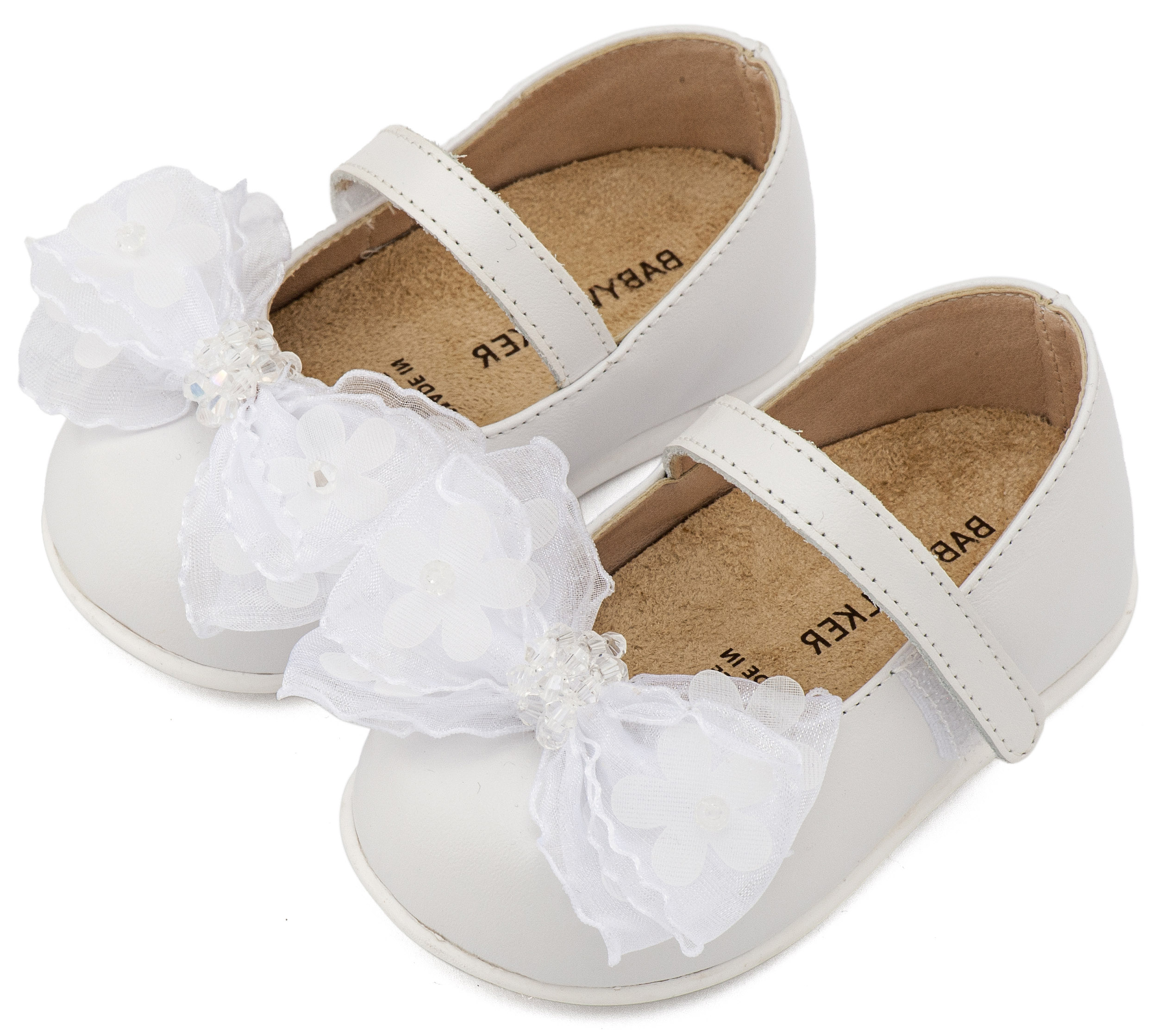 BABYWALKER - Γοβάκι Μονή Μπαρέτα Φιογκάκι Οργάντζας 