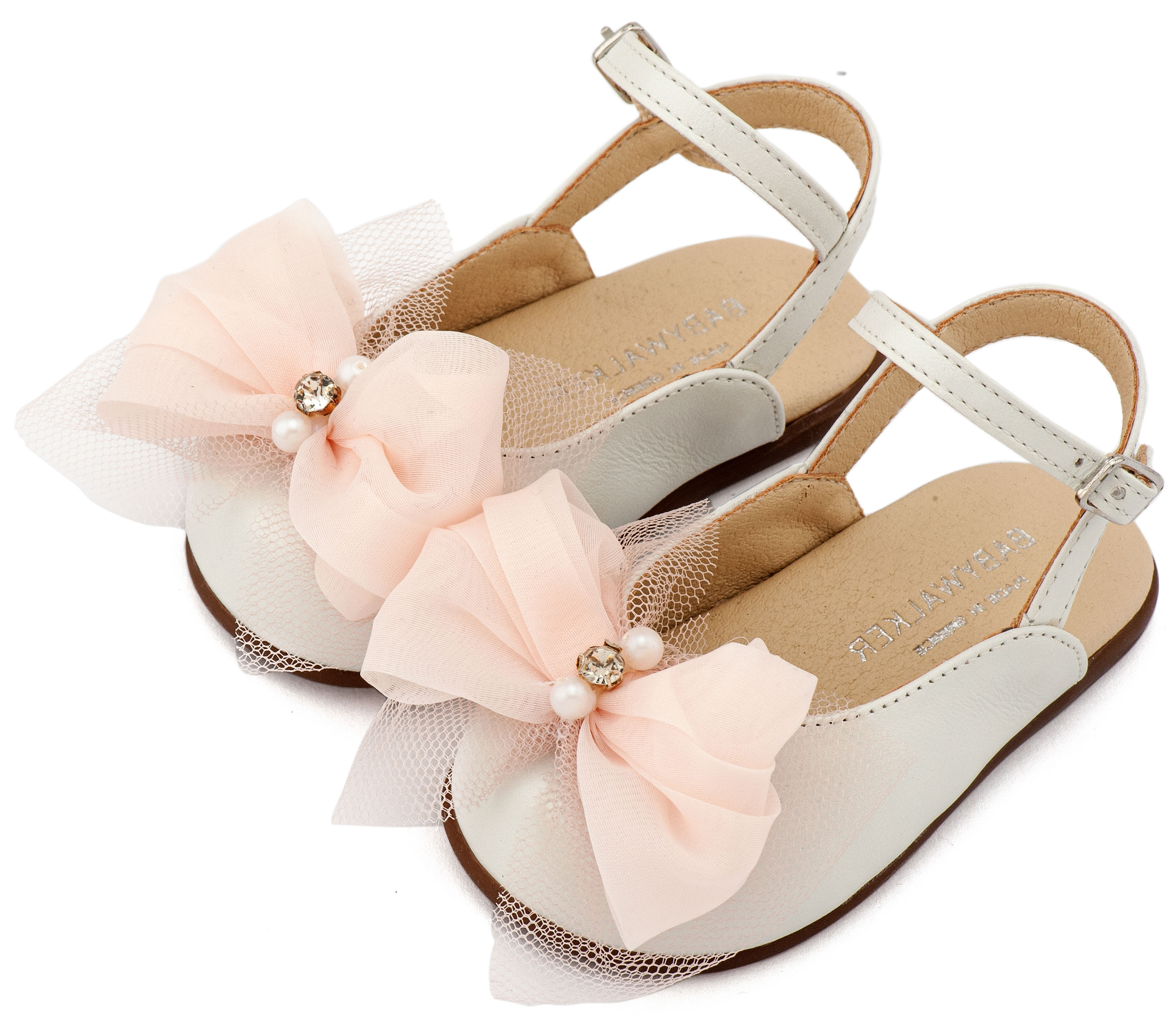 BABYWALKER - Γαλλικό Σαμπό Διακοσμημένο με Φιόγκο Οργάντζας και Στρας 