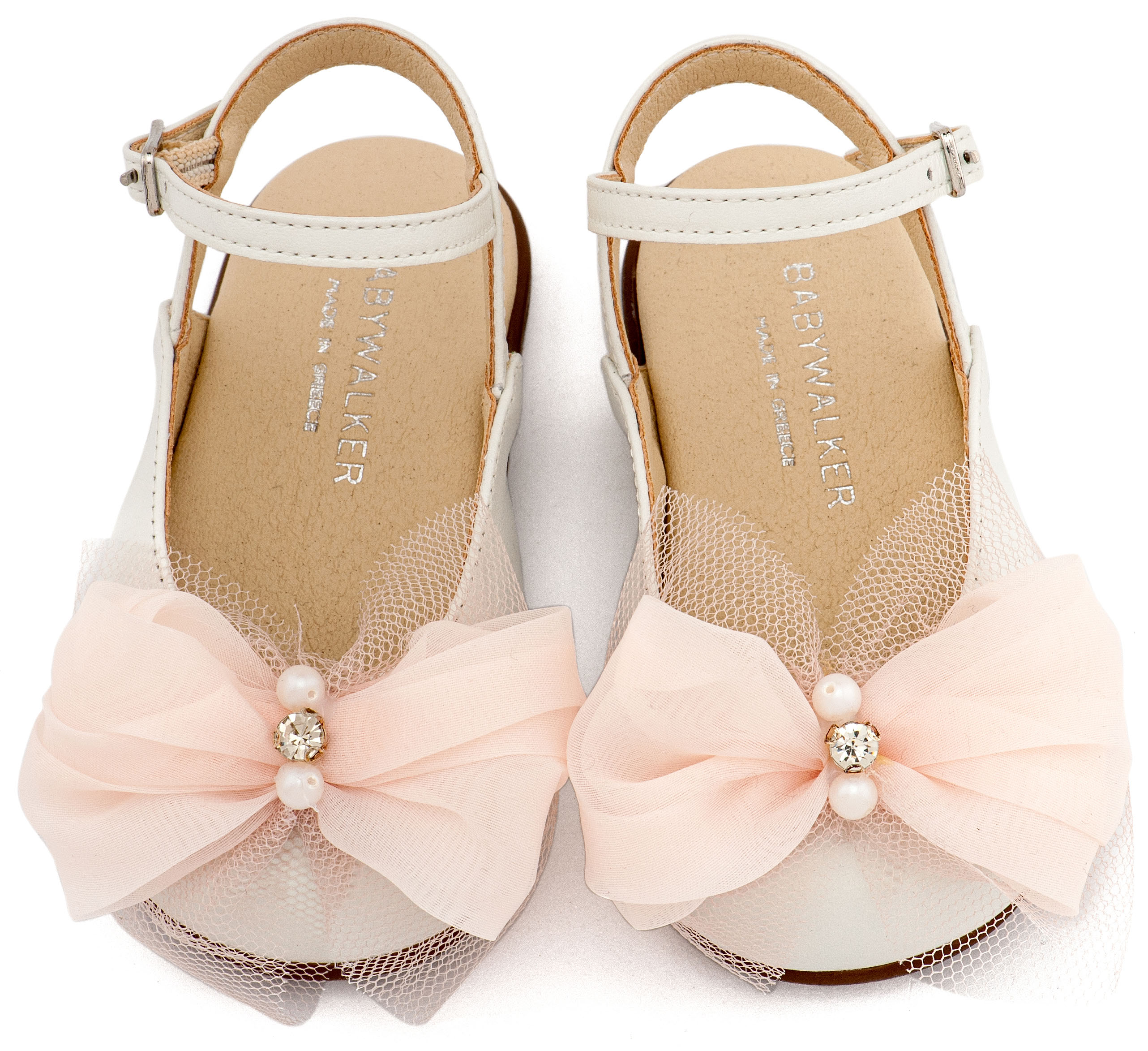 BABYWALKER - Γαλλικό Σαμπό Διακοσμημένο με Φιόγκο Οργάντζας και Στρας 